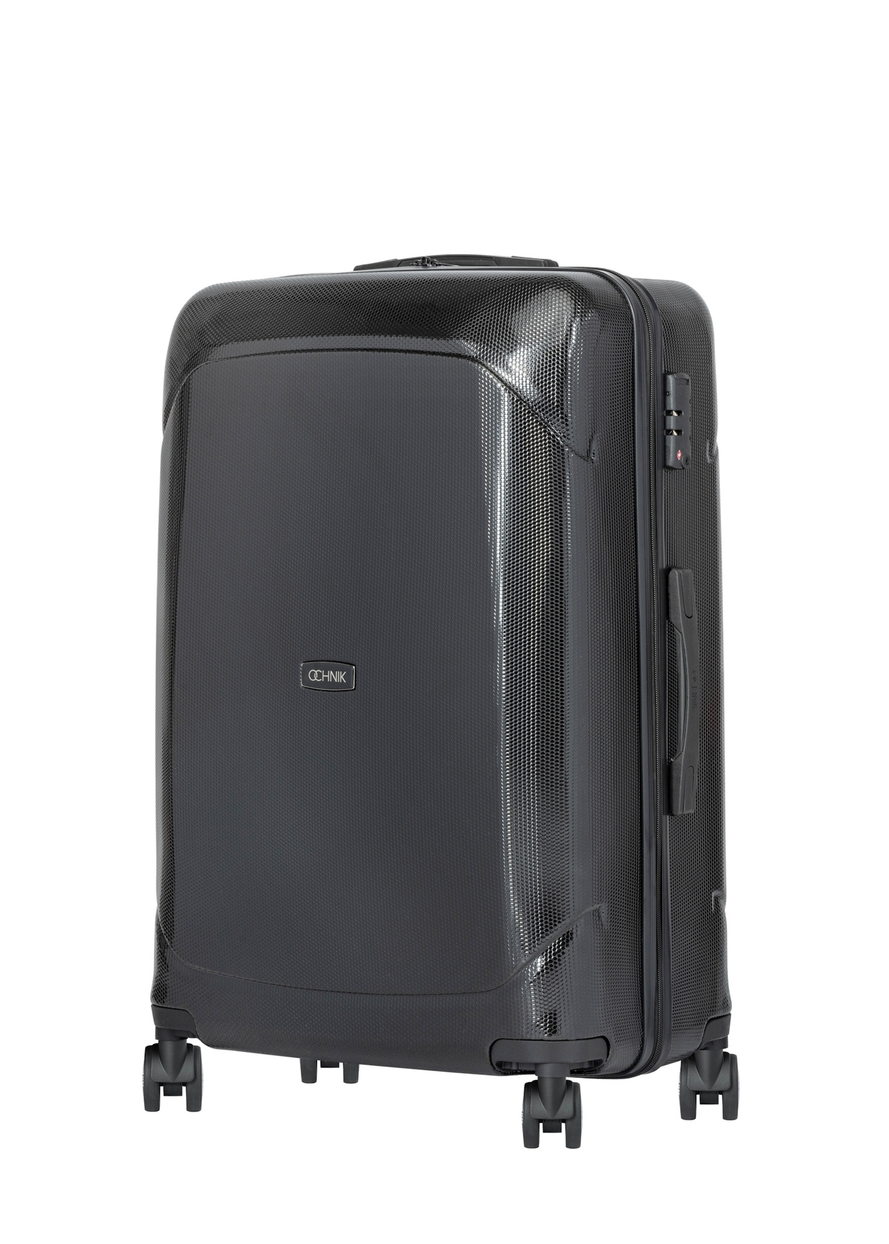 Set of 19'/24'/28' wheeled suitcases WALPC-0014-99(W26), diagonal product view on white background.