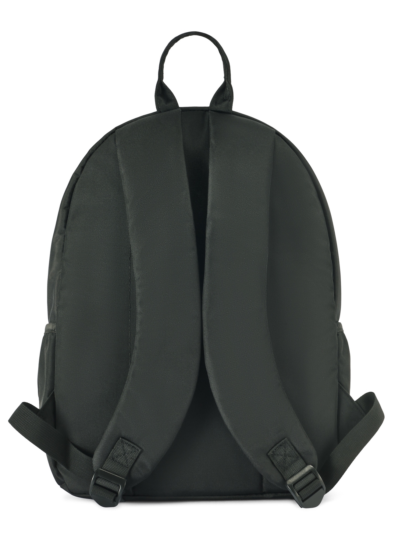 Black men's backpack TORMN-0383-99(Z25), product view from the back on a white background.