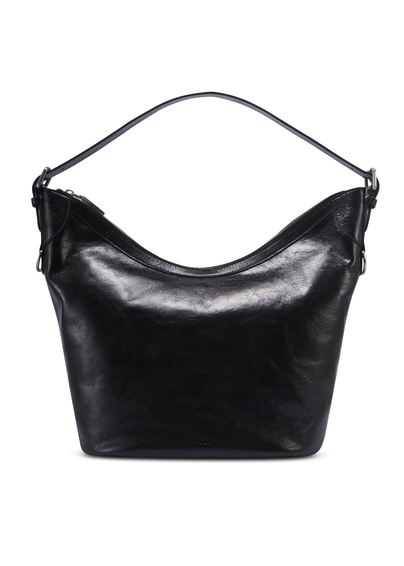 Black large shopper bag TORES-1367-9F(Z26), product view from the back on a light background.