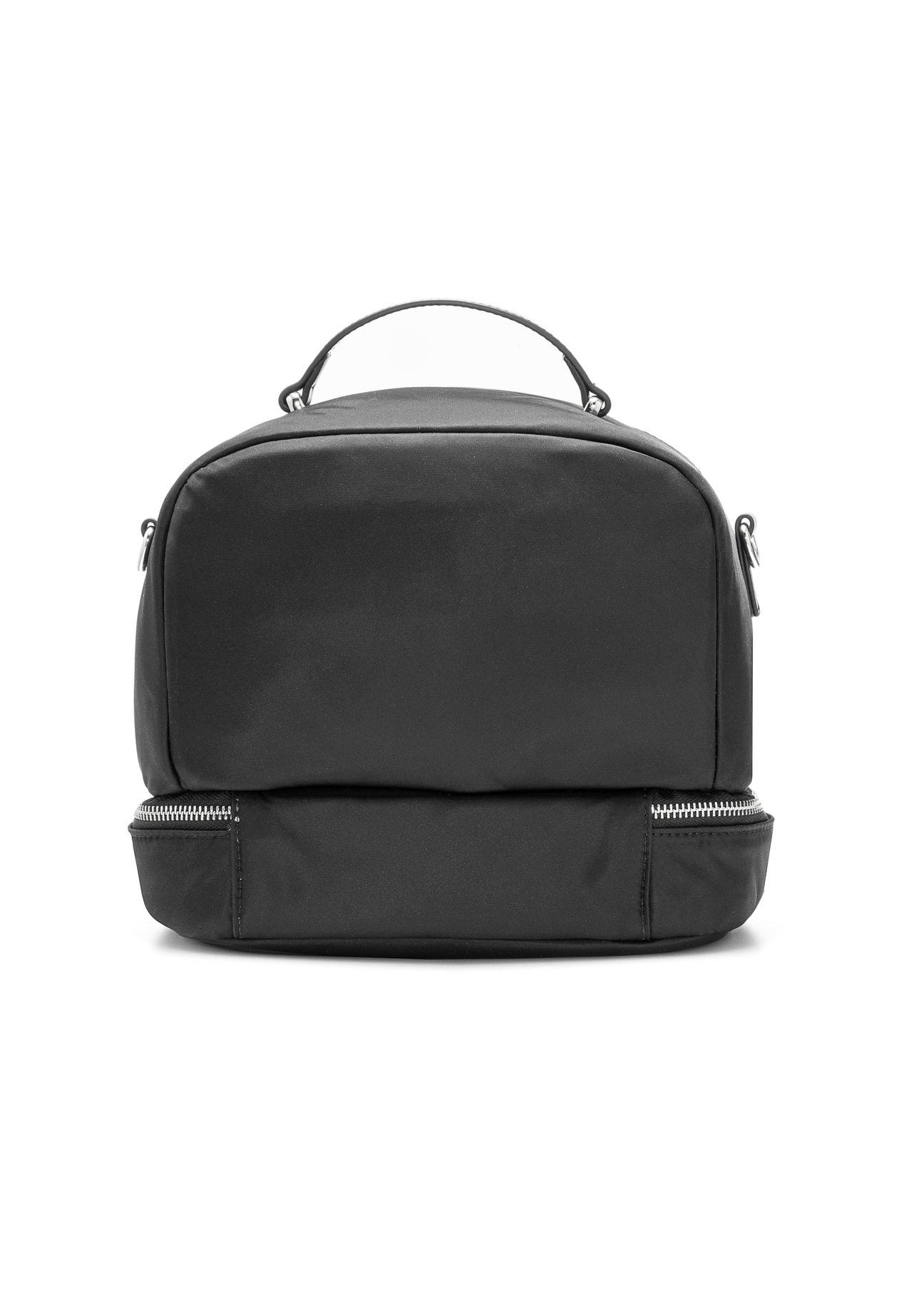 Black lunch bag TOREN-0329-99(Z25), product view from the back on a white background.