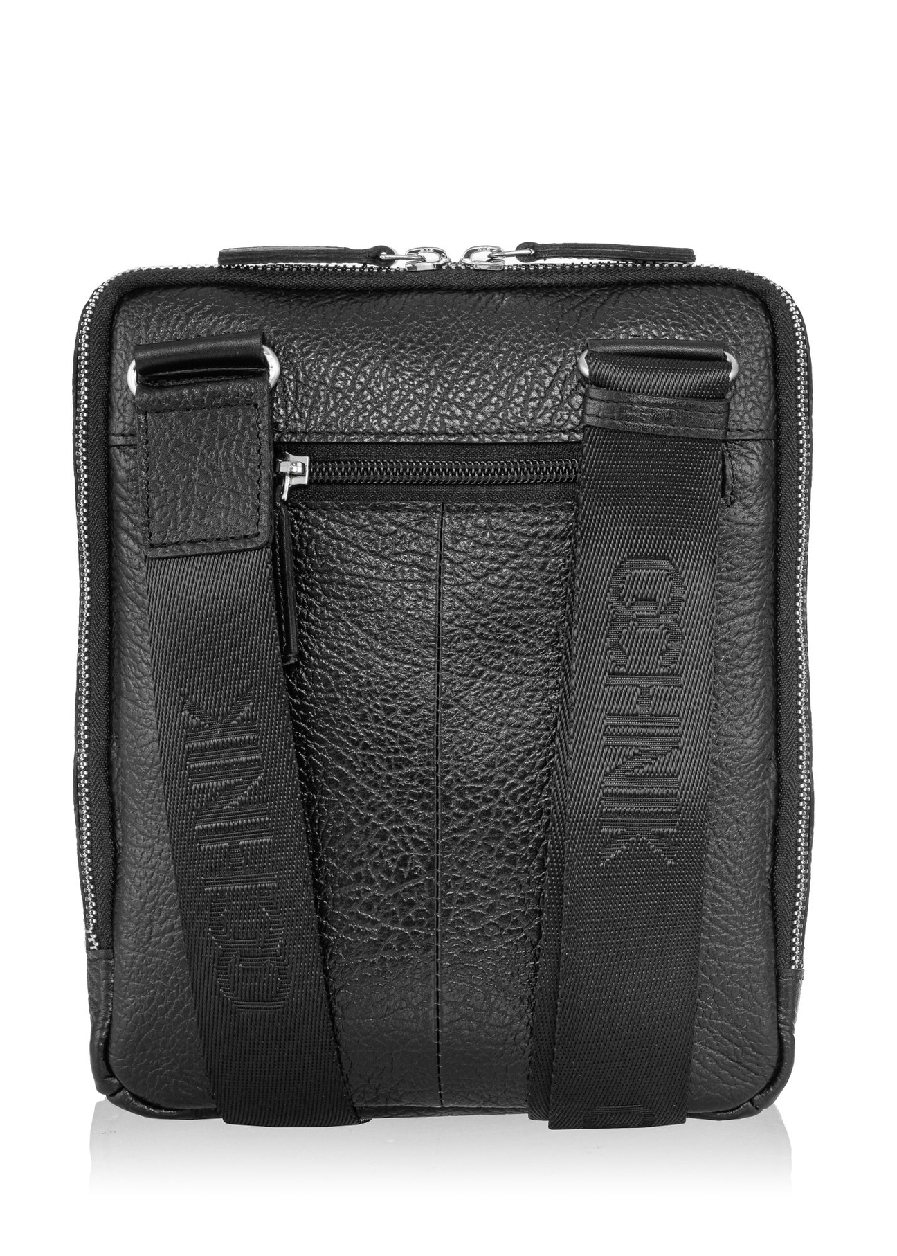 Men's leather messenger bag TORMS-0294A-99(Z25), back view of the product on a white background.