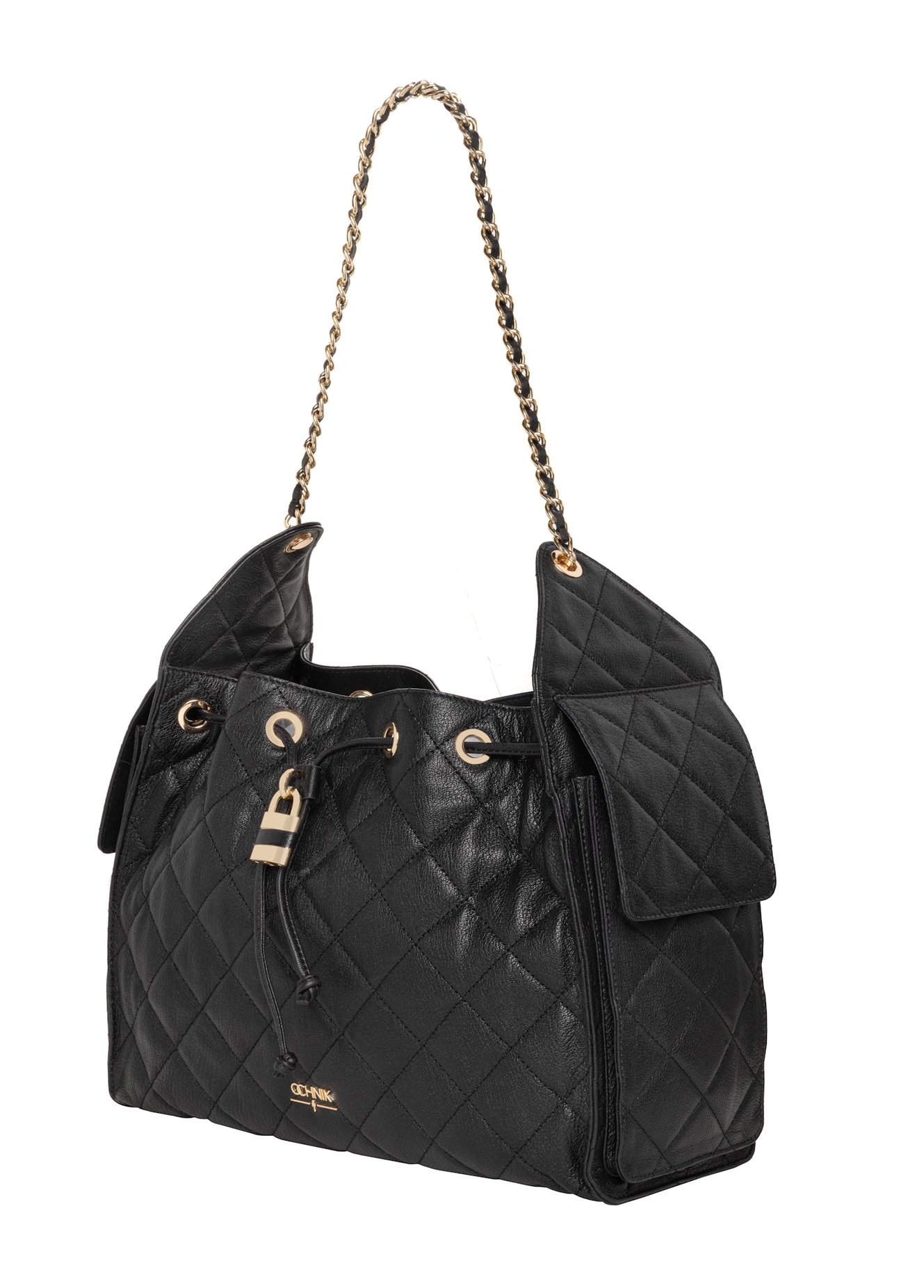 TORES-1365-9P(Z26) quilted leather women's handbag, angled product view on a white background.