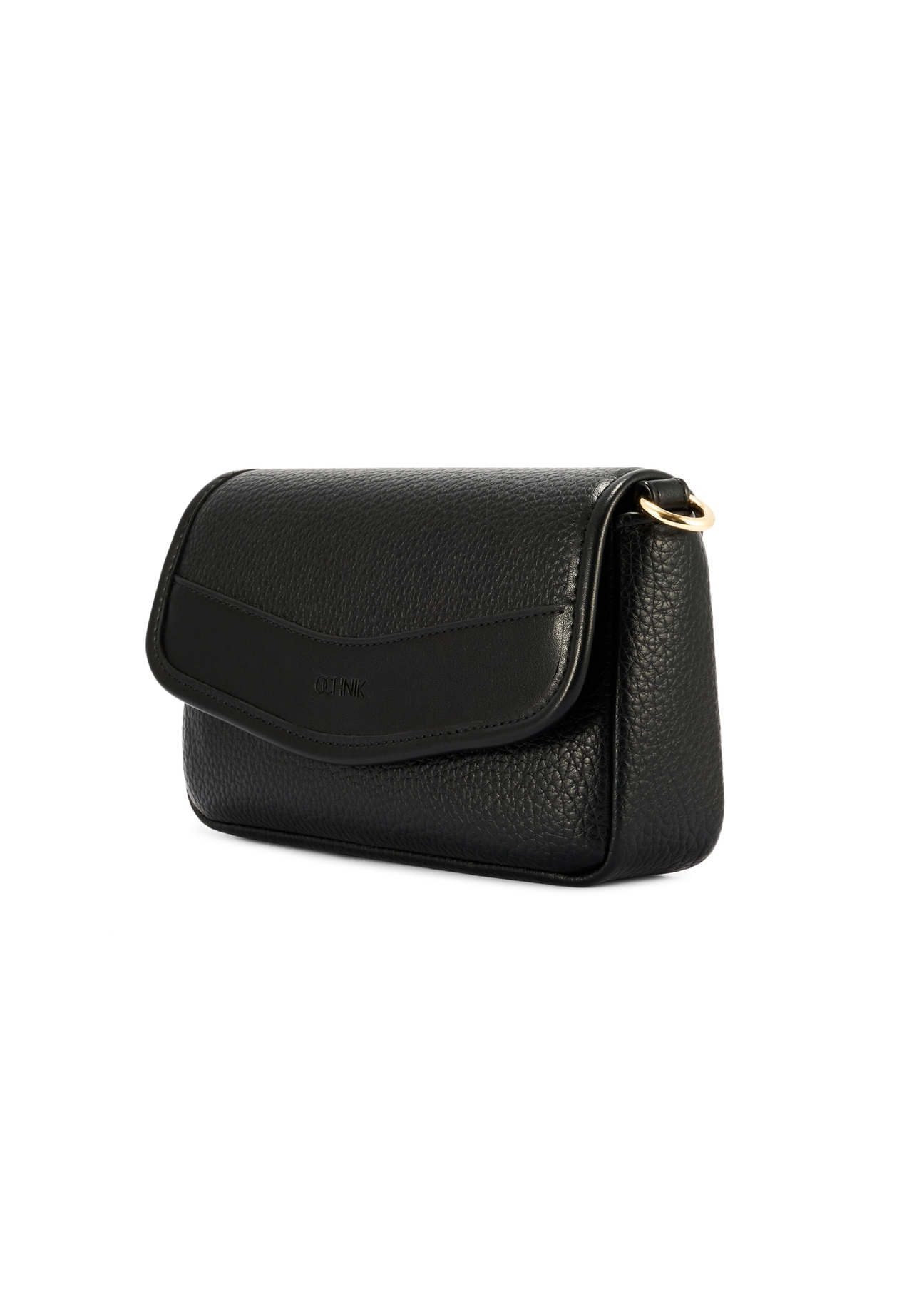 Small black women's handbag TOREC-1163-99(W26), diagonal product view on a white background.