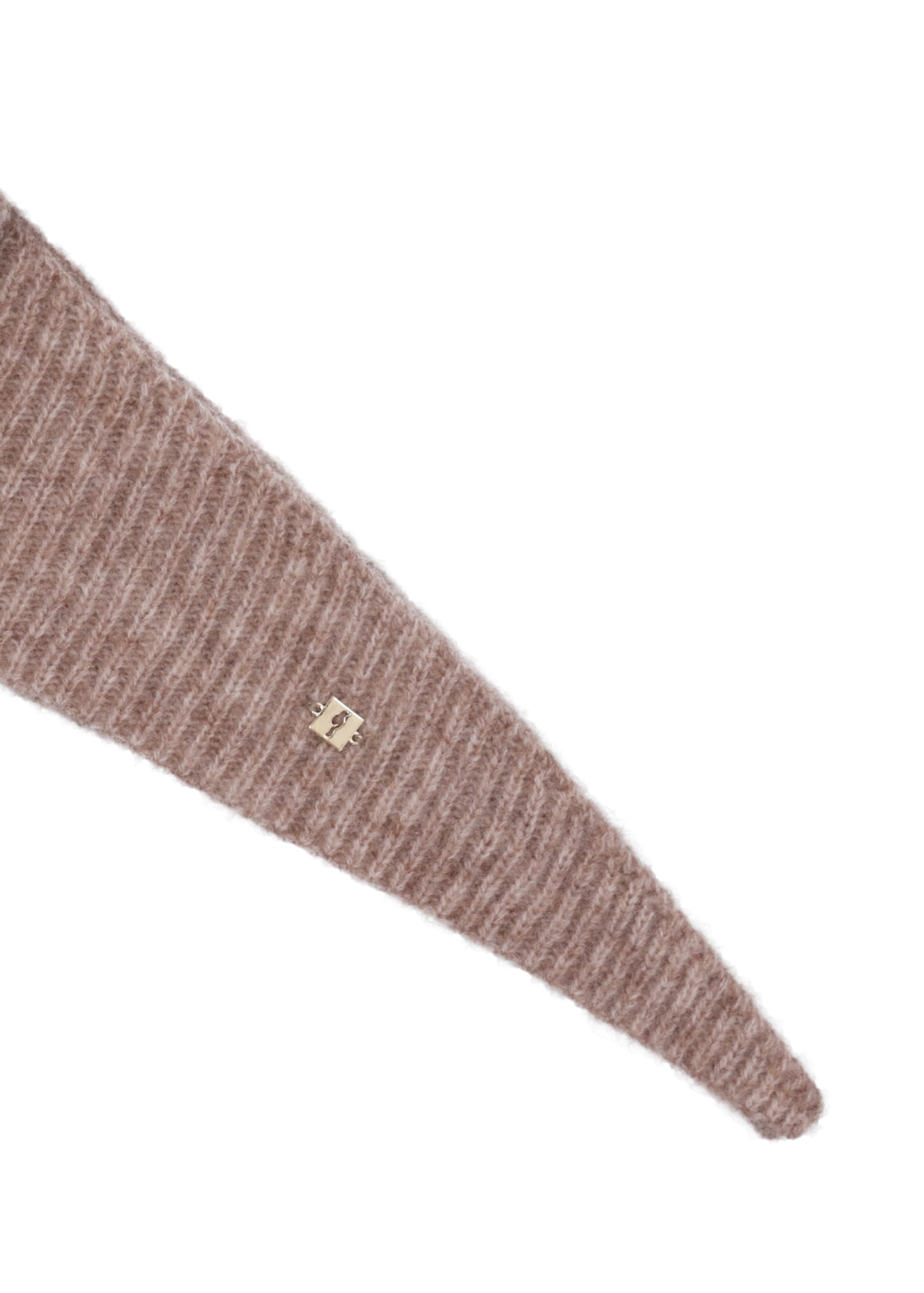 Women's scarf with alpaca wool SZADT-0231-1B(Z26), close-up of the product detail on a white background.