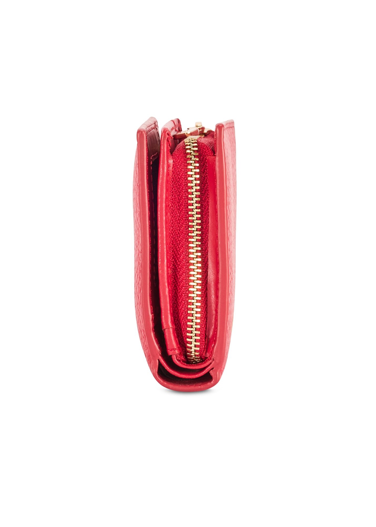 Red Medium Leather Wallet with RFID Protection PORES-0806RFID-42(Z25)