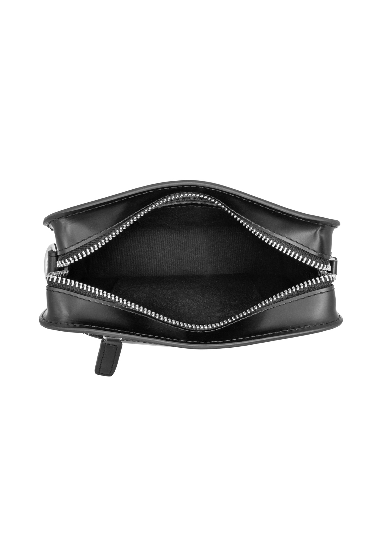 Black leather men's bag TORMS-0530-99(Z26), product view inside on a light background.