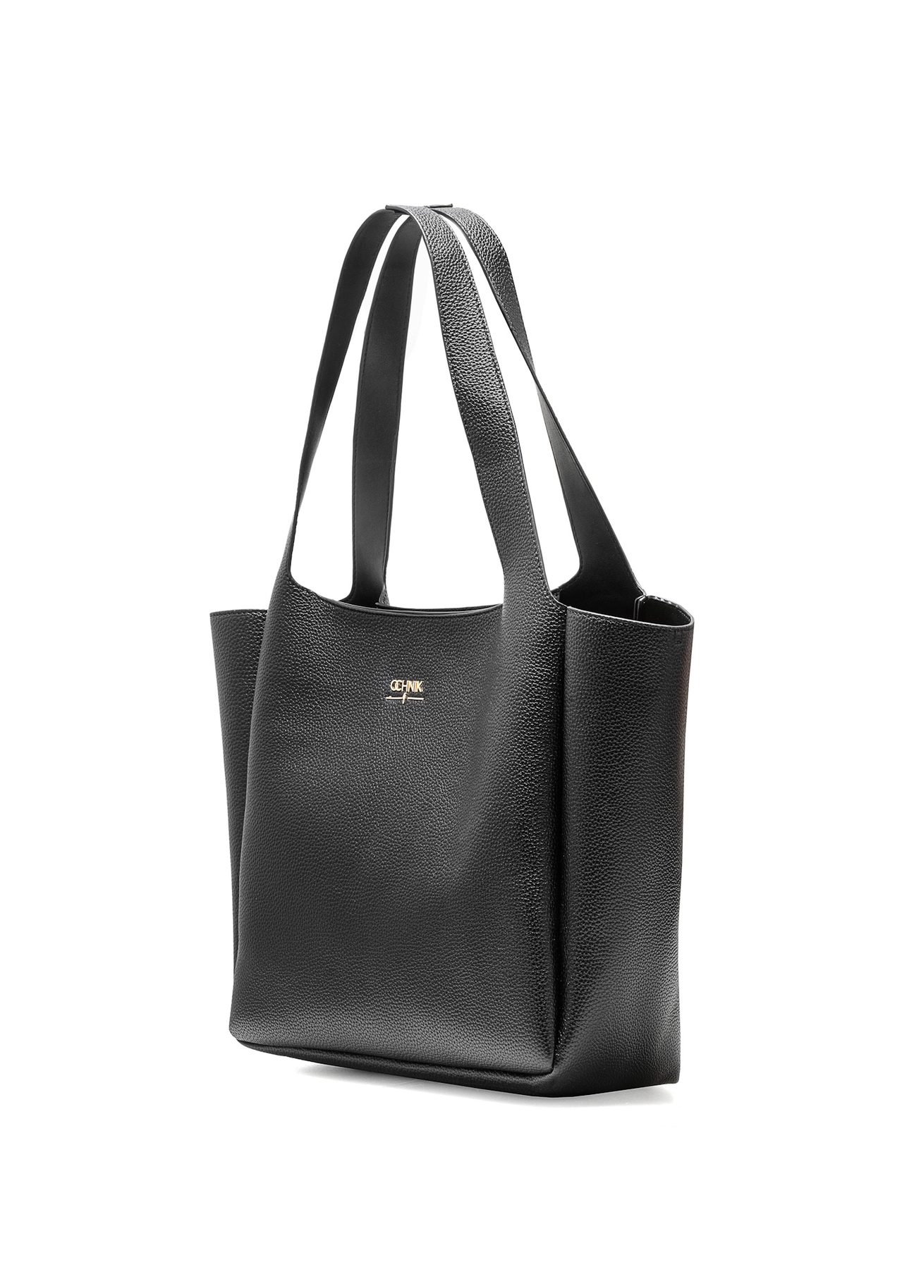 Black classic women's shopper bag TOREC-1060-99(Z25)