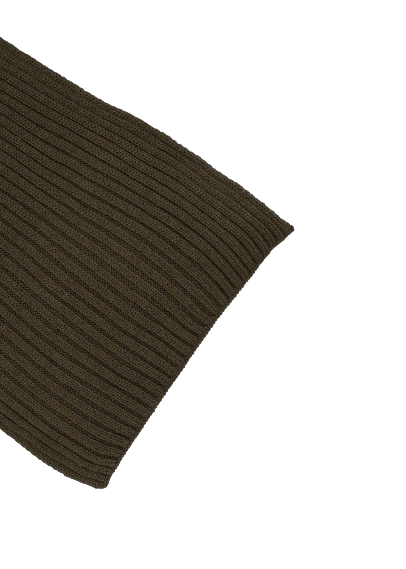 Men's green winter scarf SZAMT-0016-8B(Z26), close-up of product detail on a white background.