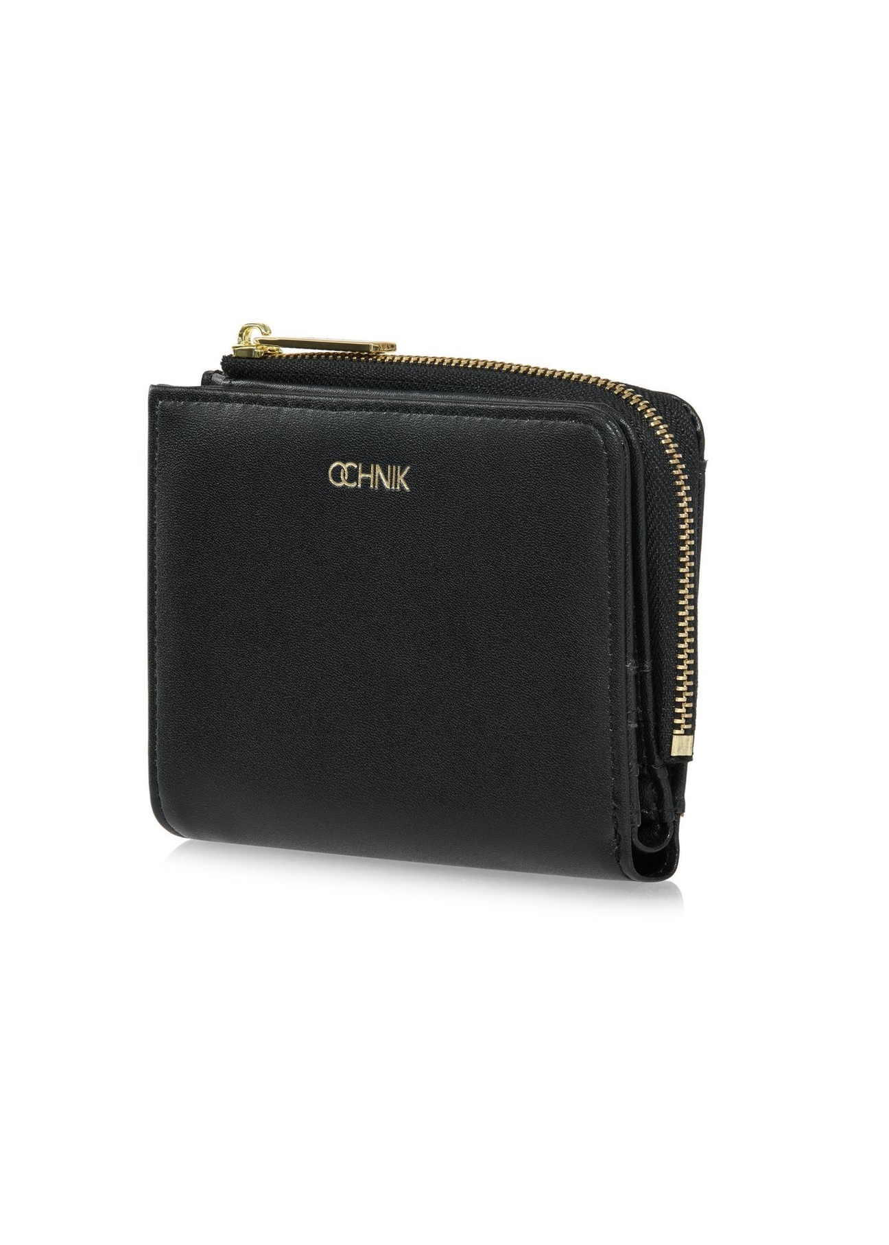 Black small women's wallet POREC-0400A-99(Z25), diagonal product view on white background.