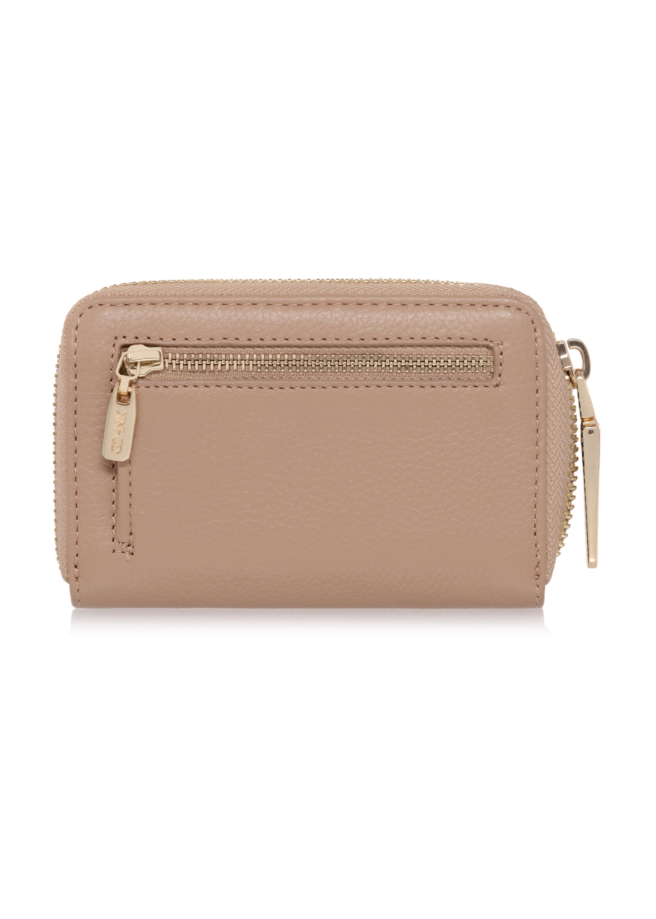 Beige leather women's wallet PORES-0832-81(W23)-02