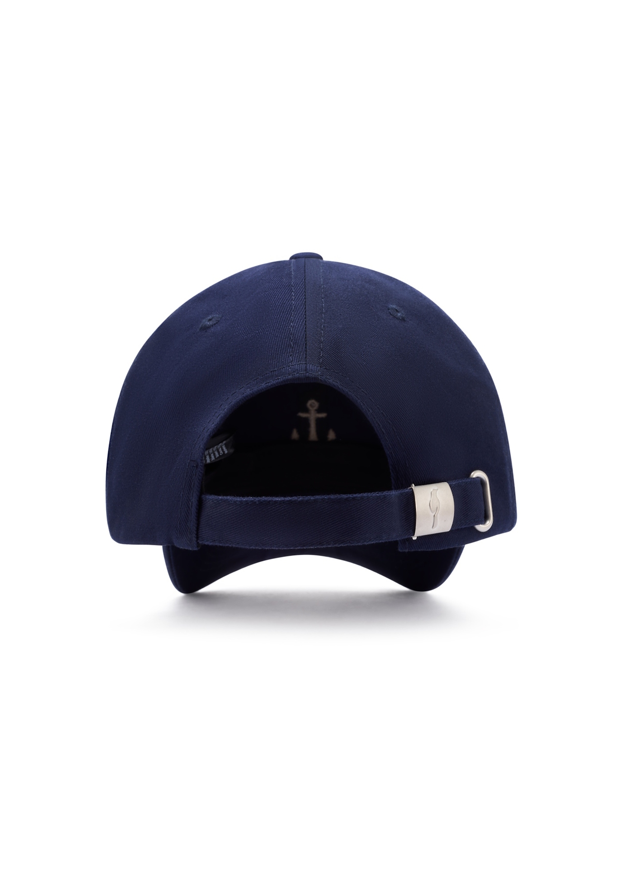 Navy blue unisex baseball cap CZALT-0018-7D(W26), back view of the product on a white background.
