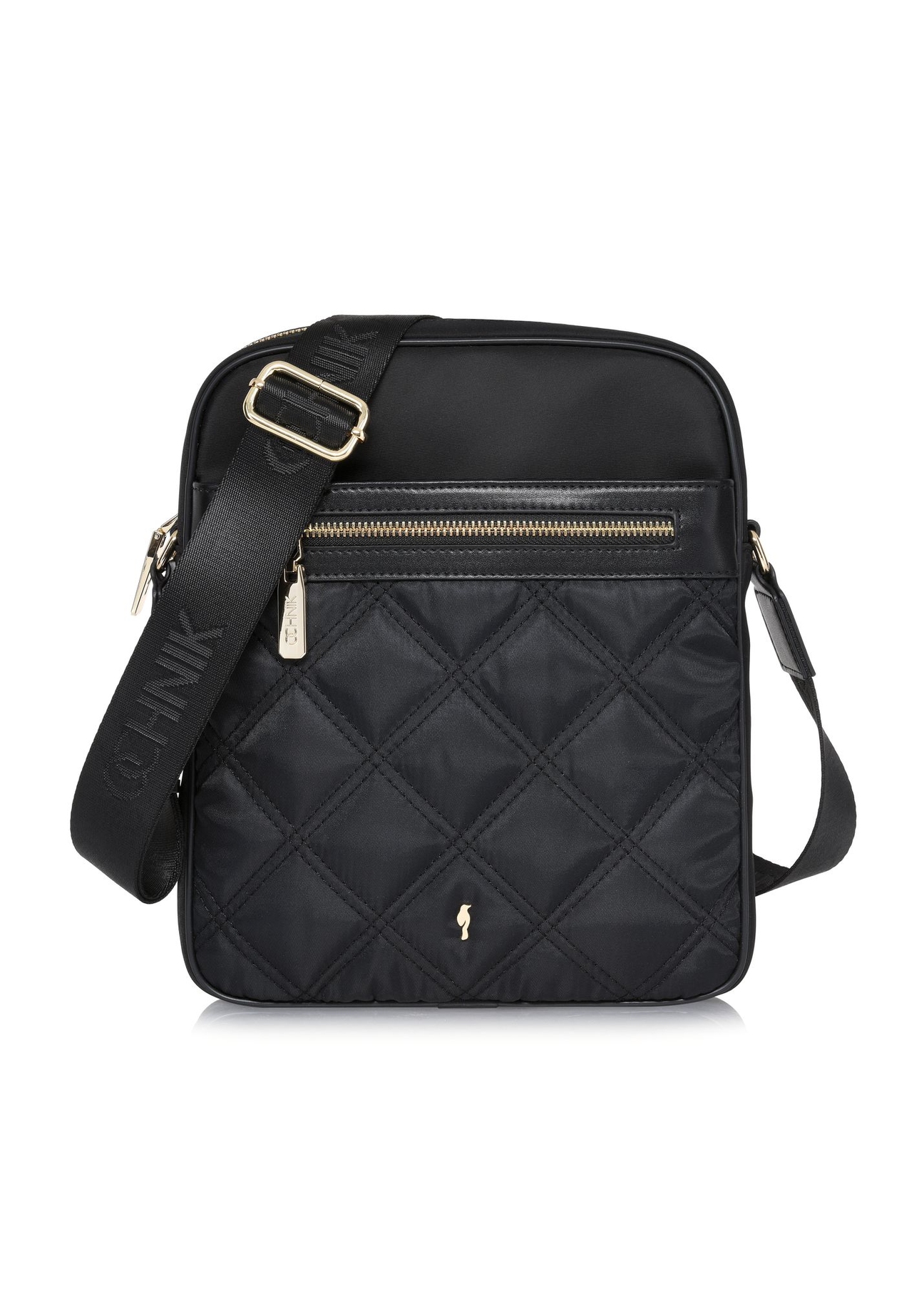 Quilted black women's handbag TOREN-0284-99(W24)-01