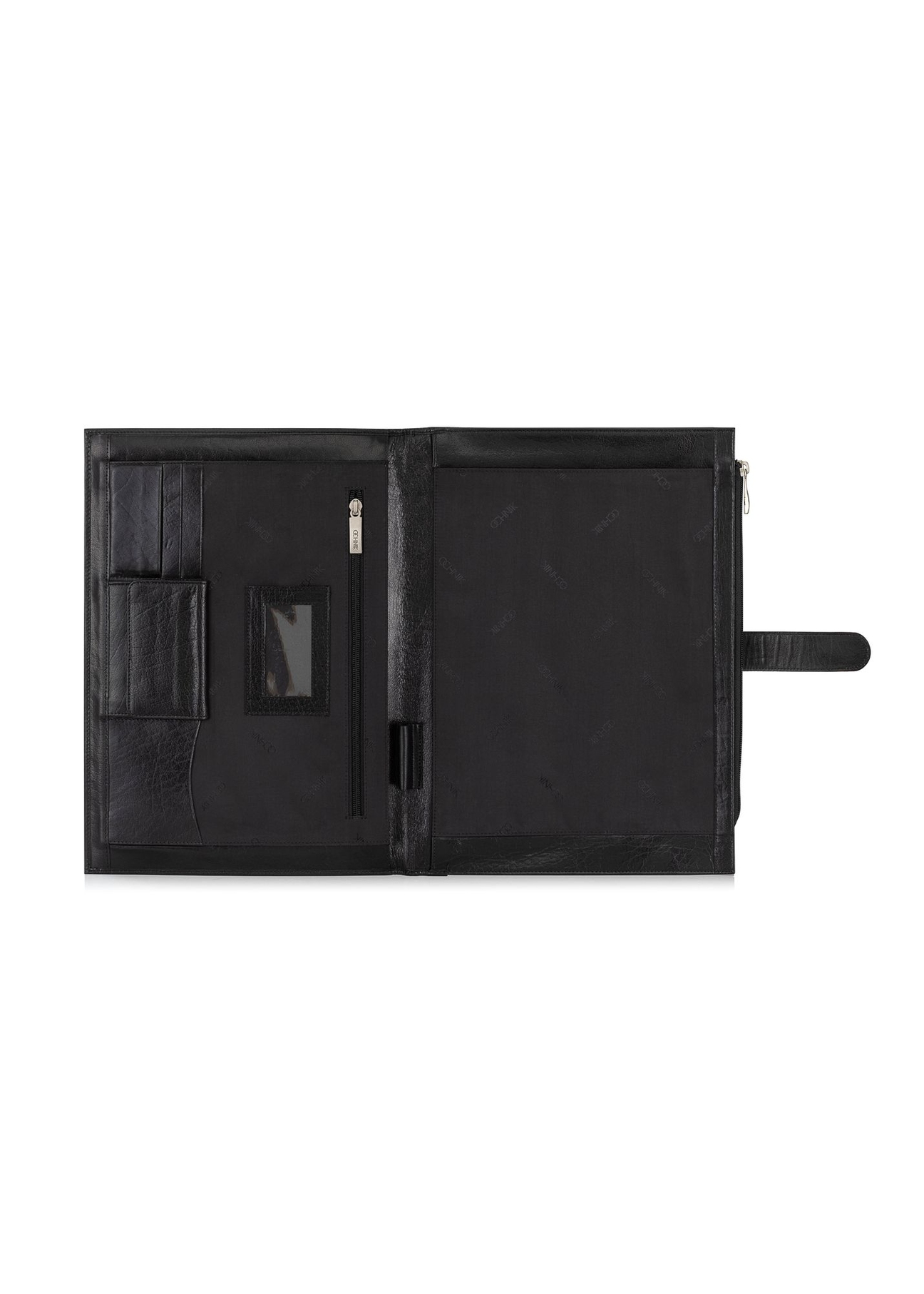 Black leather briefcase VB-207A-99(KS)-03