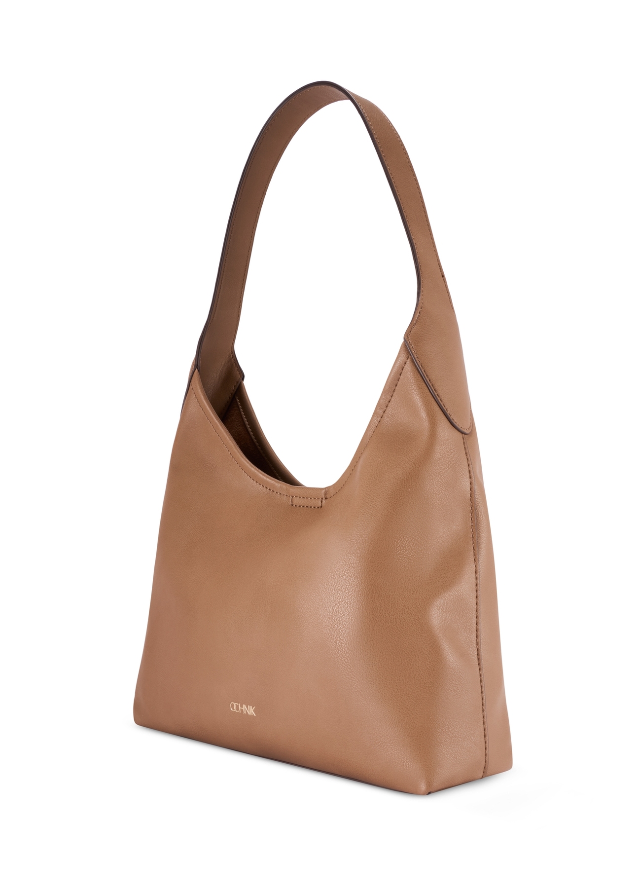 Camel medium women's handbag TOREC-1200-1D(W26), diagonal product view on a white background.