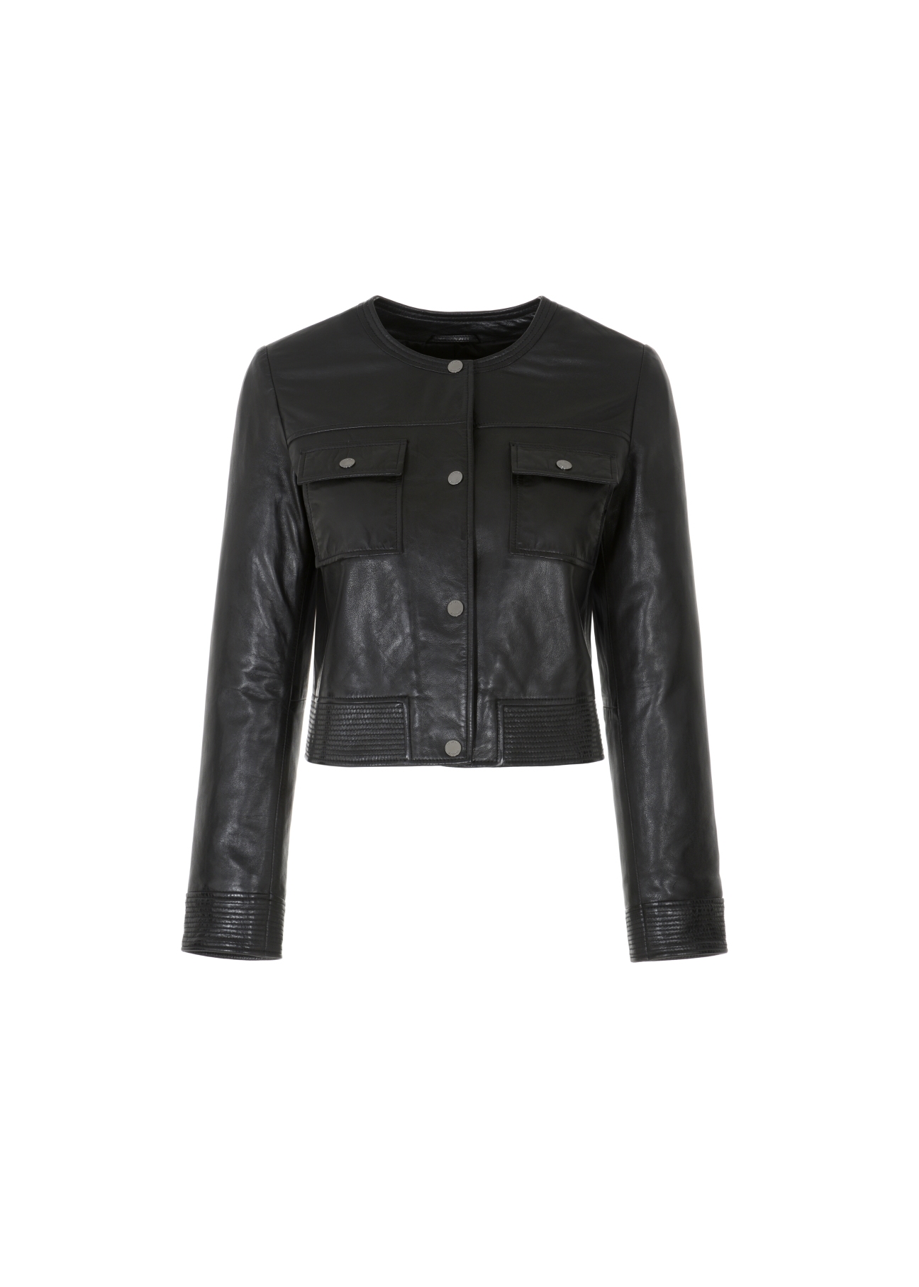Women's leather transitional jacket KURDS-0346-1202(W22)-04