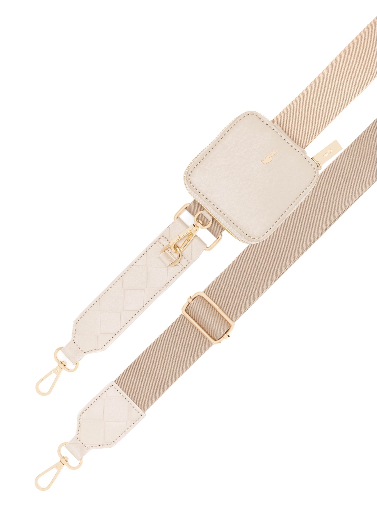 Cream woven women's handbag TOREC-0767-0P(W26), top view of the product on a light background.