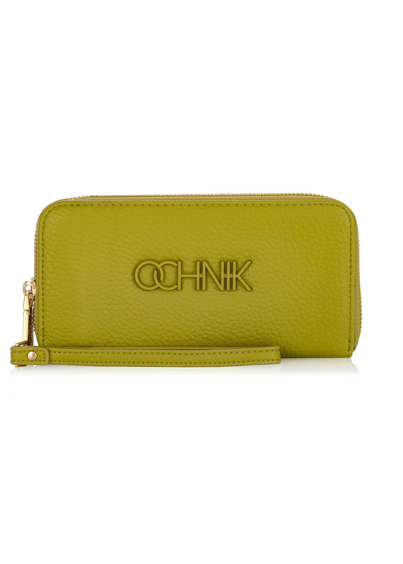 Women's two-compartment lime green wallet POREC-0376-84(W24)-01