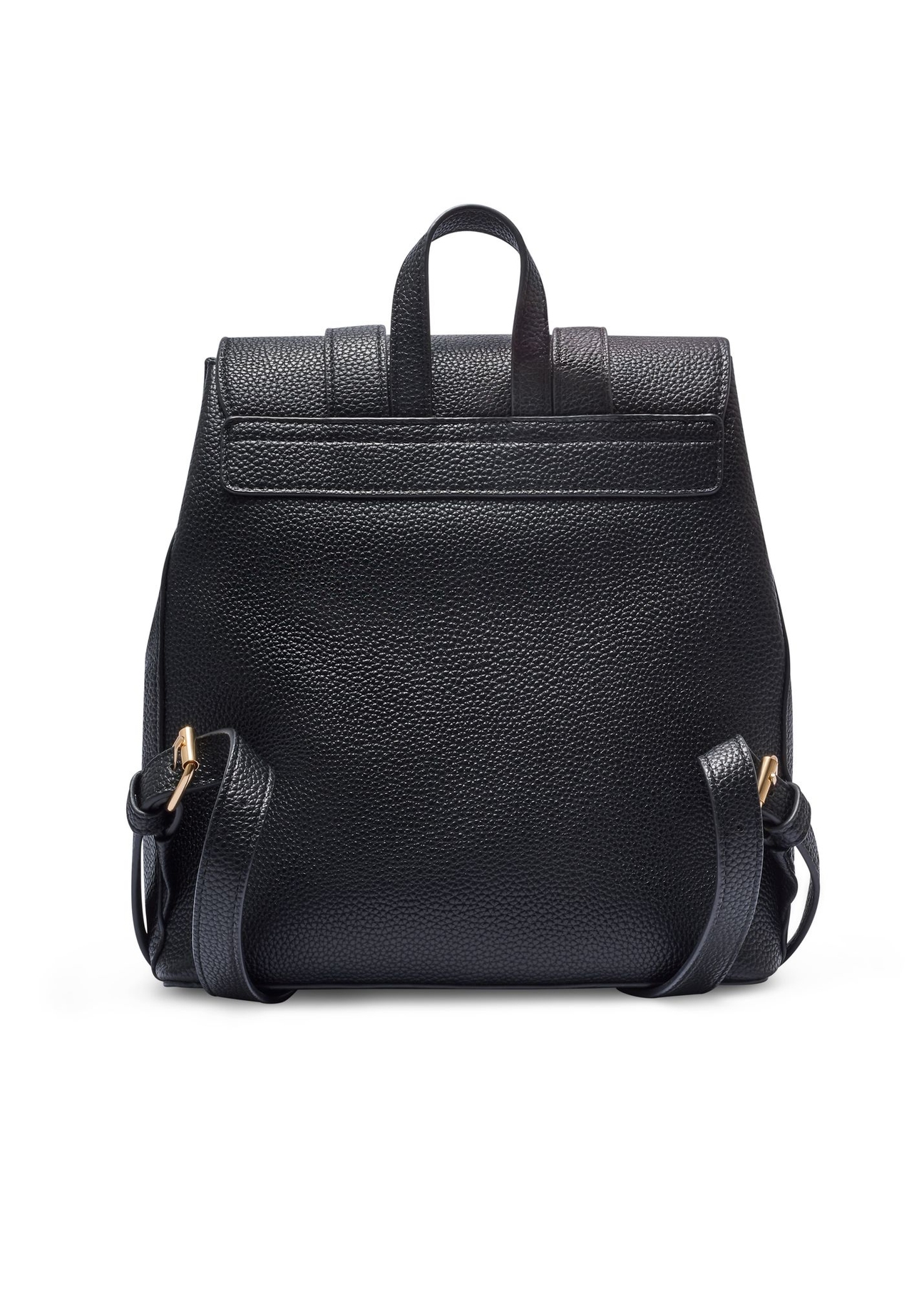 Black women's backpack TOREC-1138-9I(W26) - product view from the back, on a white background.