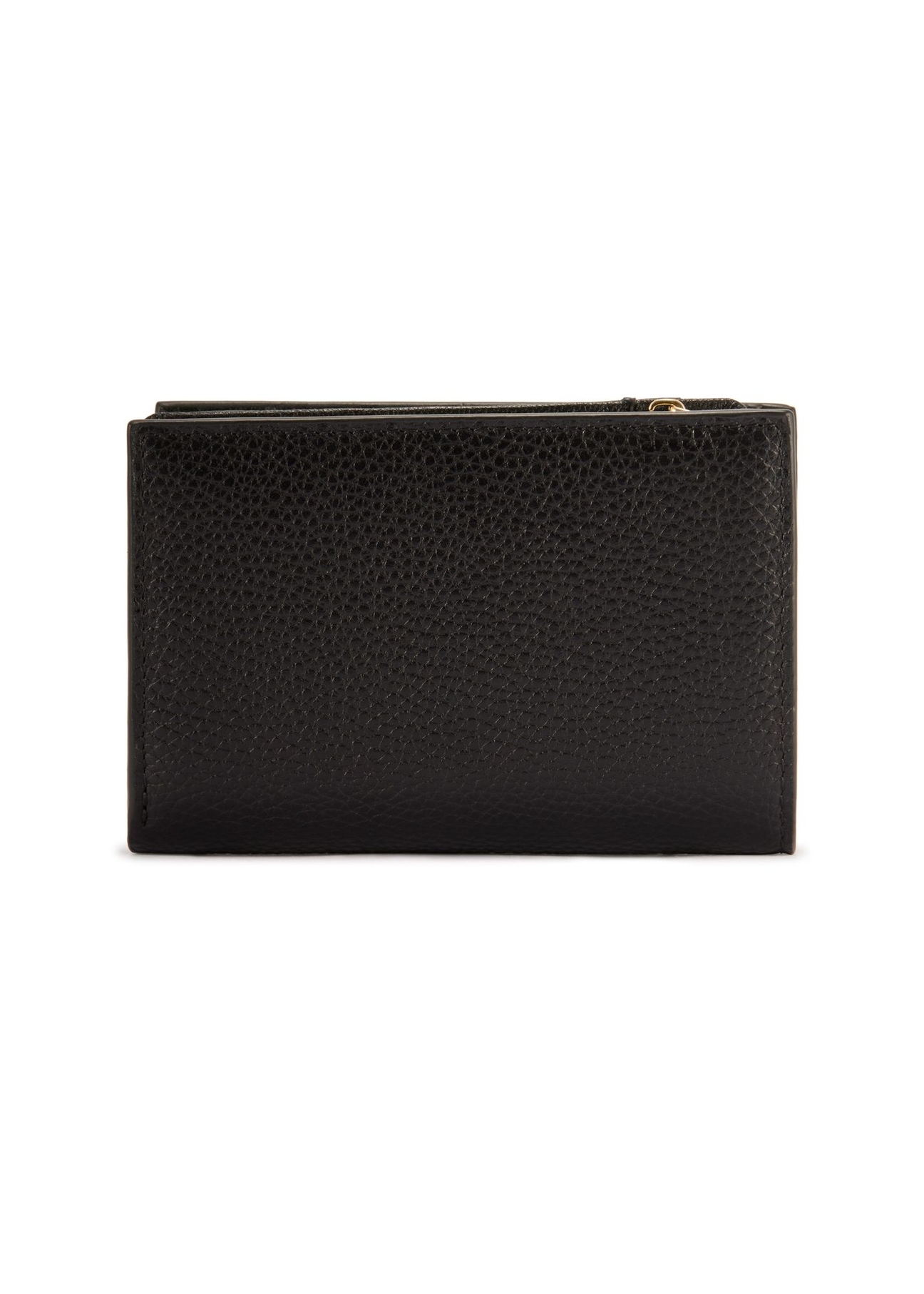 Medium black women's wallet with RFID protection PORES-0823RFID-9I(Z26)), product view from the back on a white background.