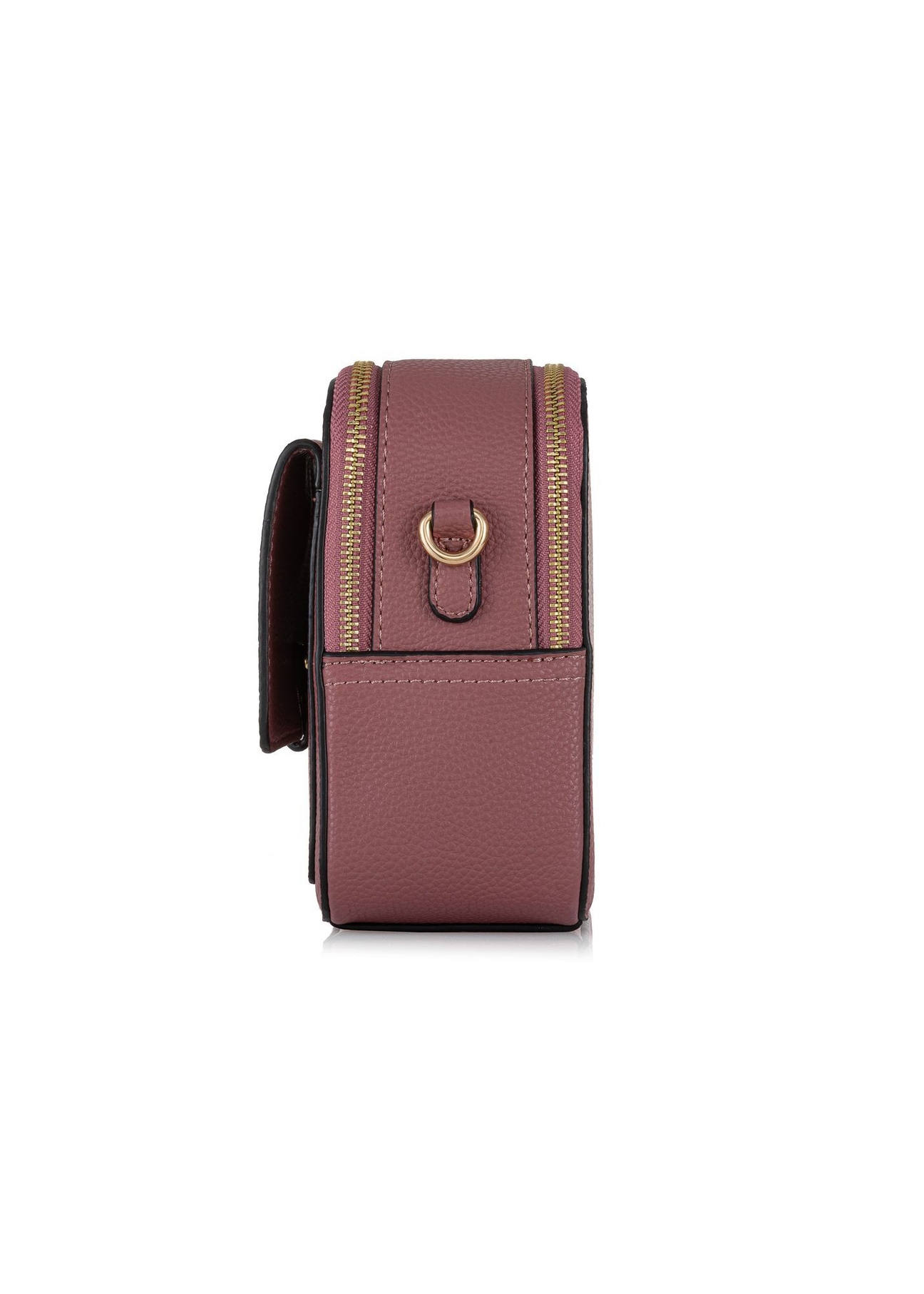 Women's dark pink messenger bag TOREC-0405C-32(Z25), side view of the product on a white background.