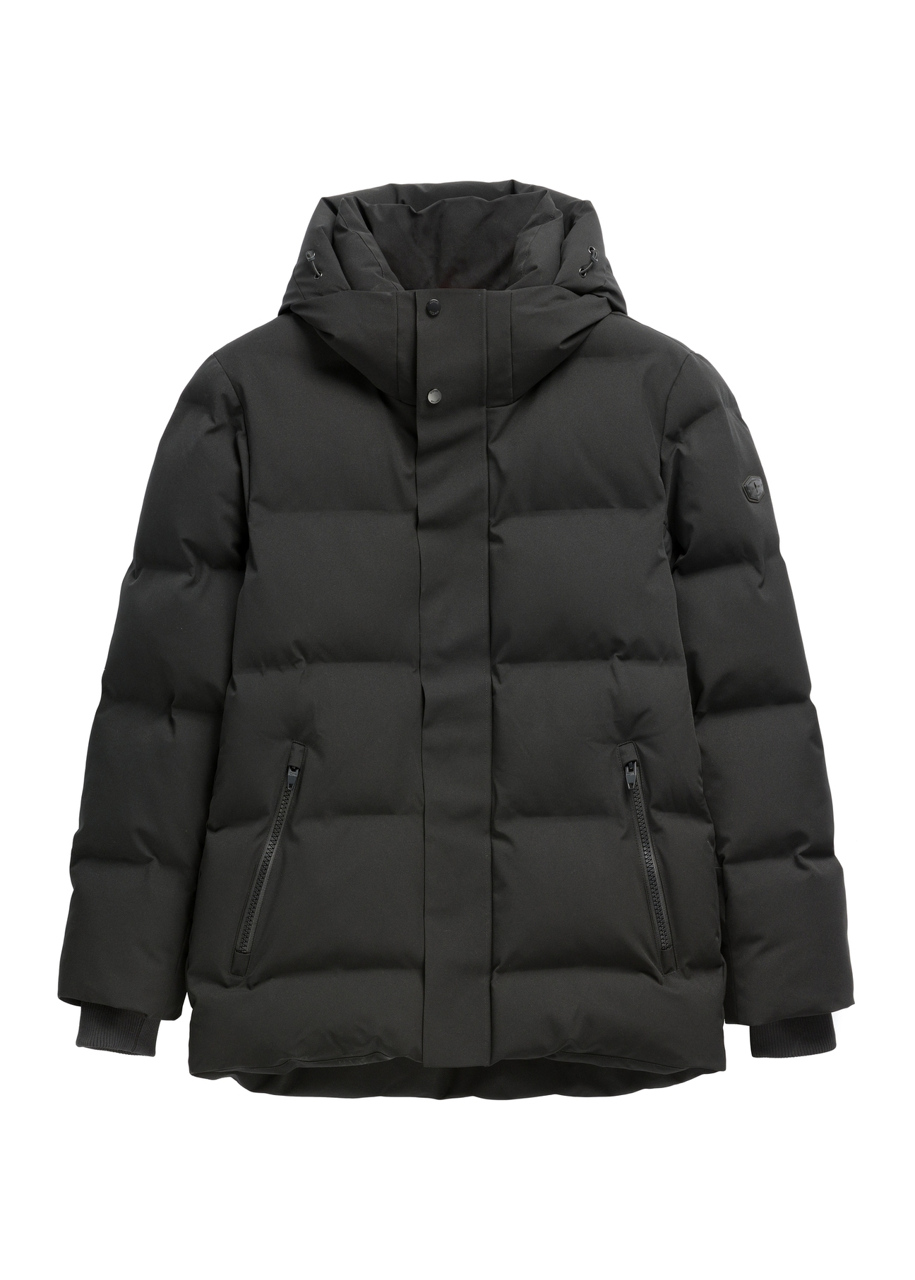 Black men's winter jacket KURMT-0447-99(Z26)