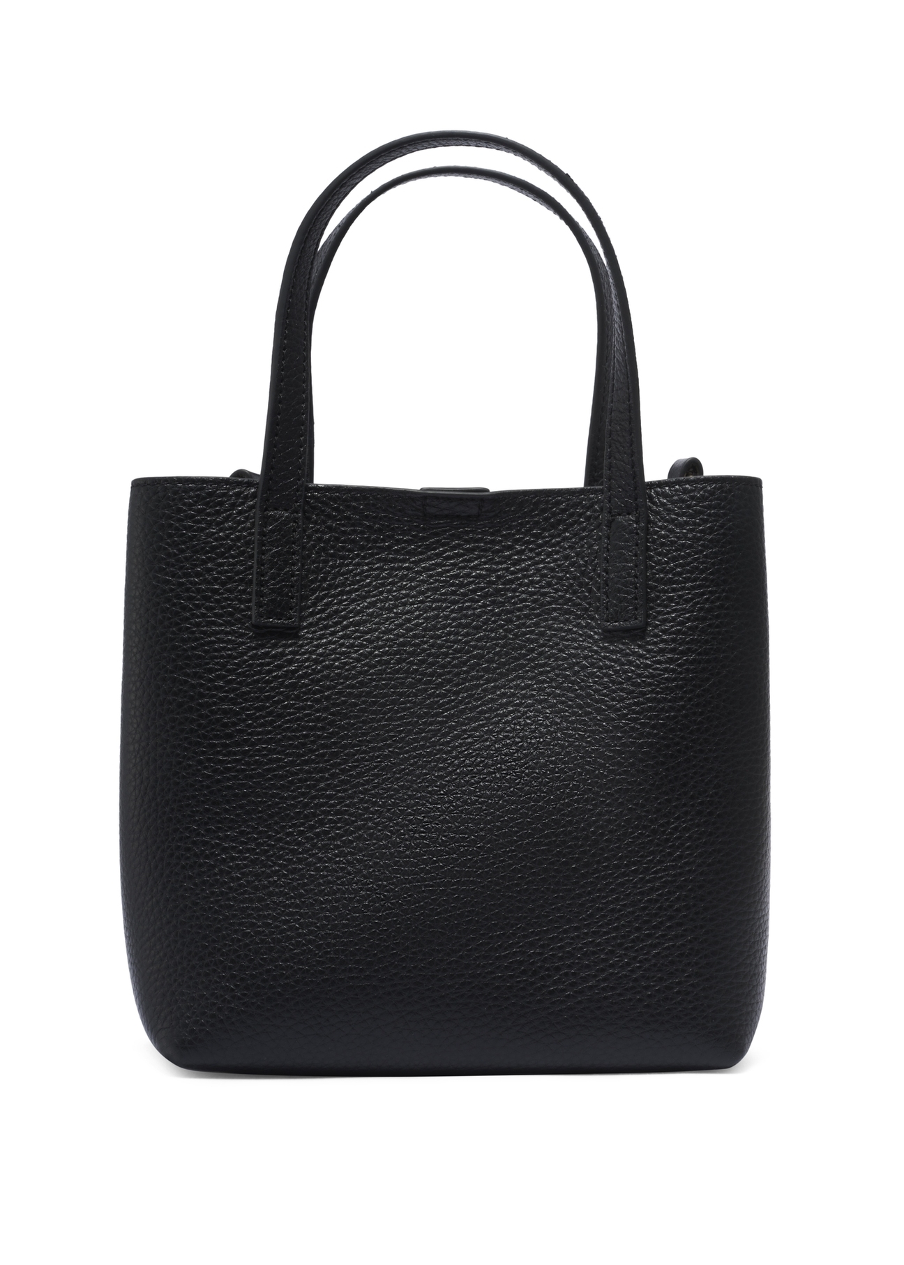 Small women's leather handbag TORES-1359-9I(Z26). Back view on white background.