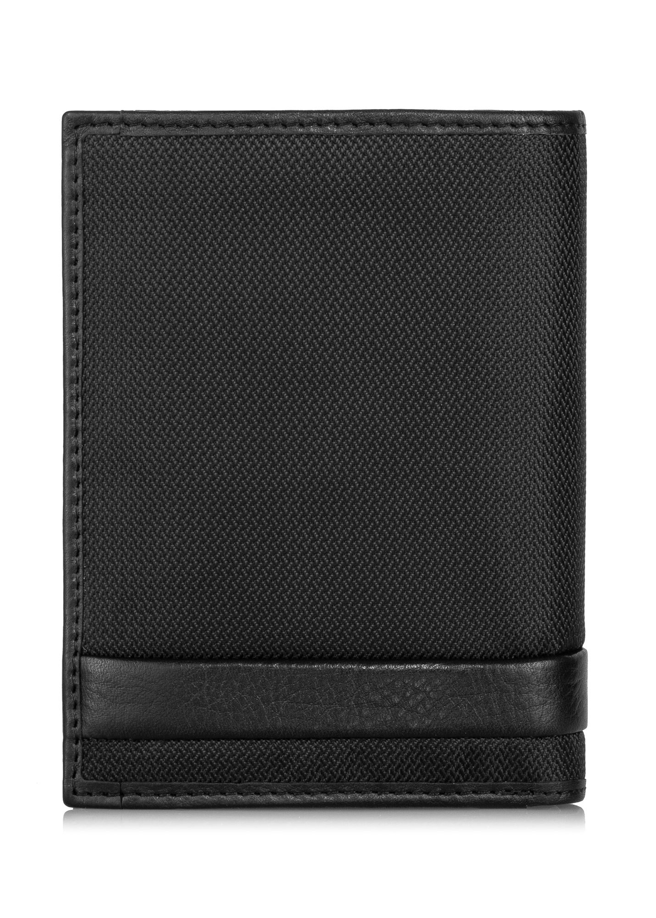 Black folding men's wallet PORMN-0019-99(Z23)-02
