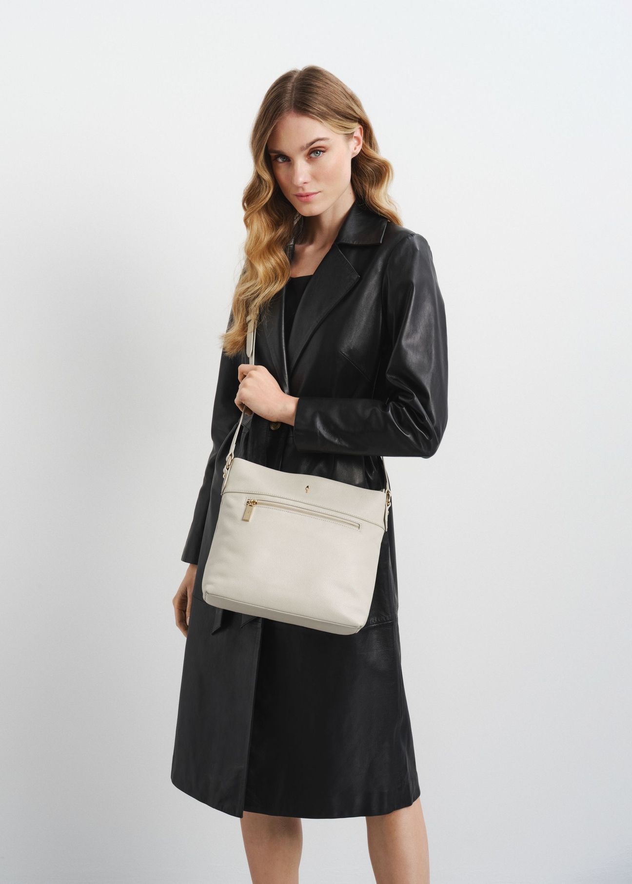 Women's leather shoulder bag TORES-0897-12(W23)-06