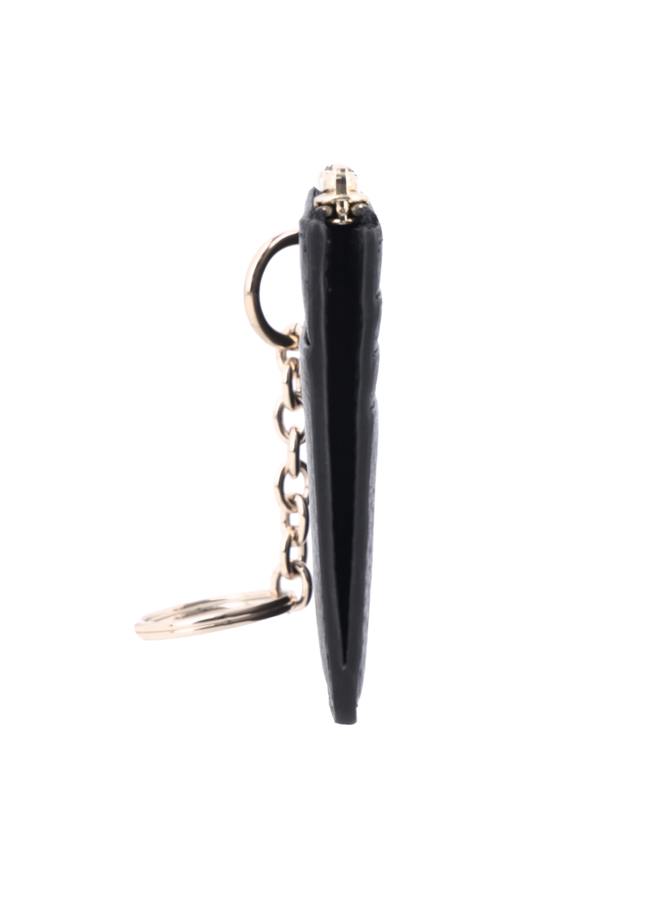 Black small leather women's wallet PORES-1013R-9I(Z26), side product view on white background.