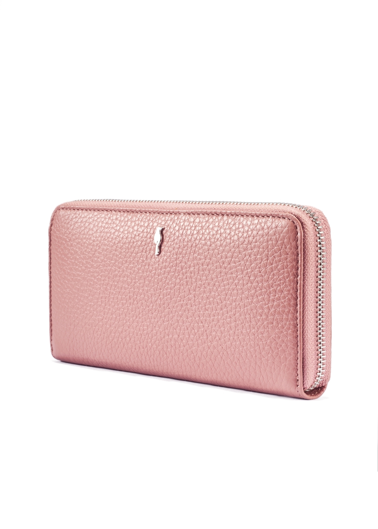 Large pink leather women's wallet PORES-0800F-31(W25)