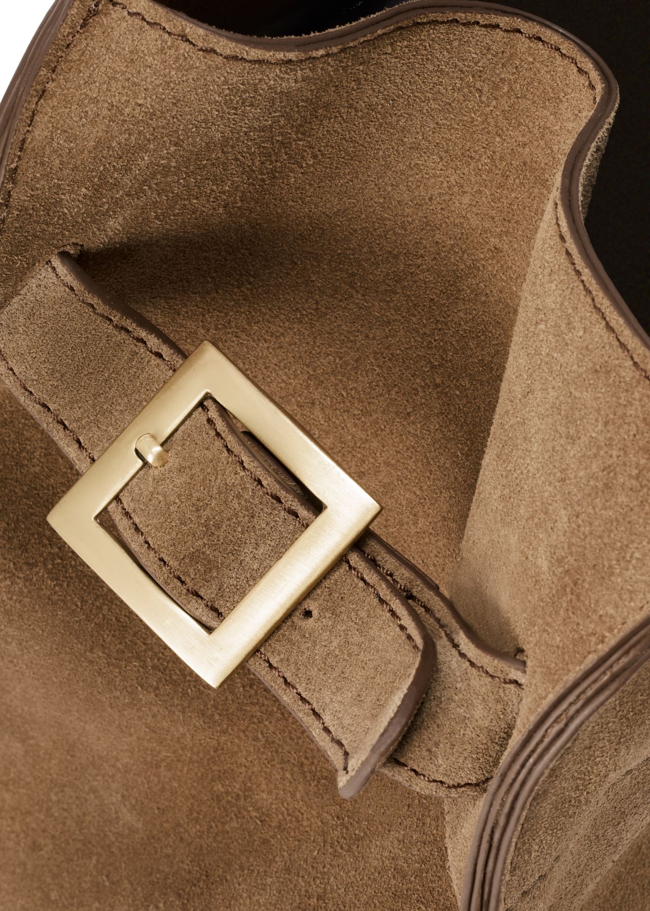 Beige suede handbag TORES-1191-1B(W26)