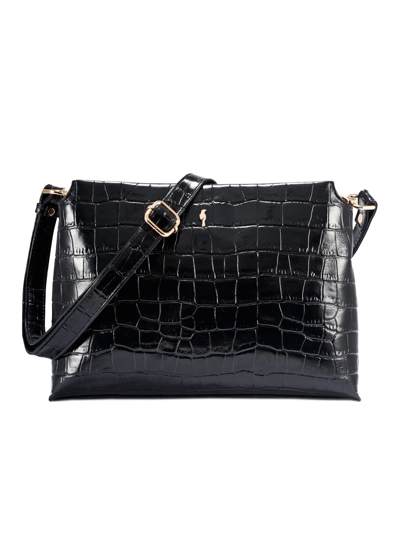 Black croco women's handbag TORES-1159-9G(Z26)