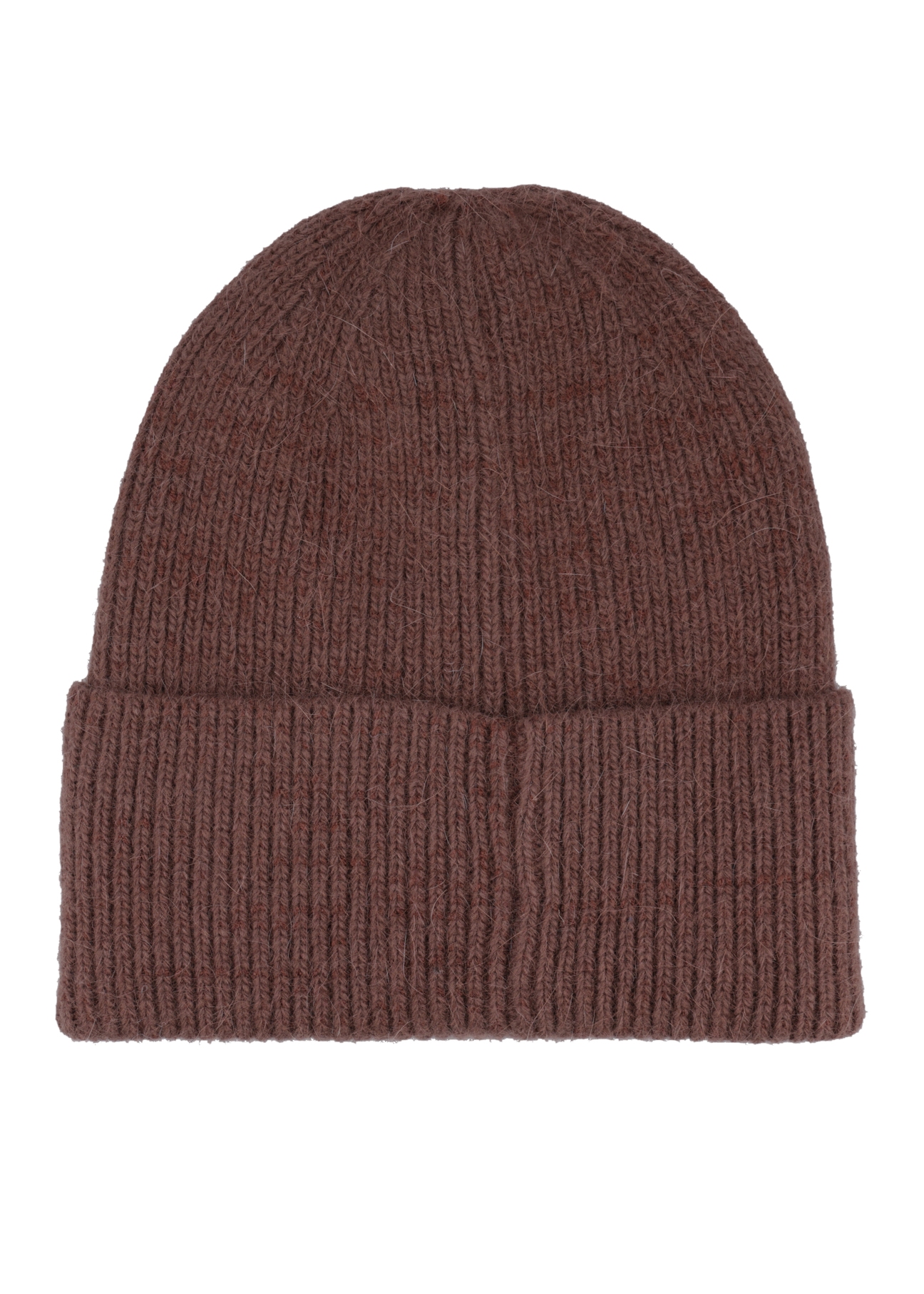 Brown women's hat CZADT-0206-1H(Z26), product view from the back on a white background.