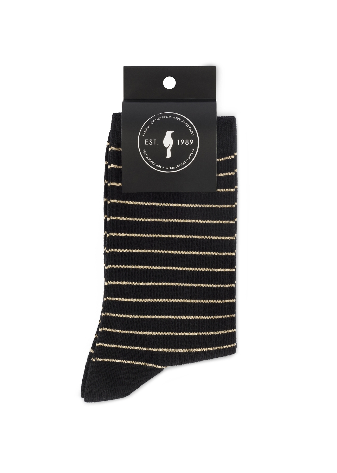Women's striped socks SKADT-0073-98(Z25), view of the product in the packaging on a white background.