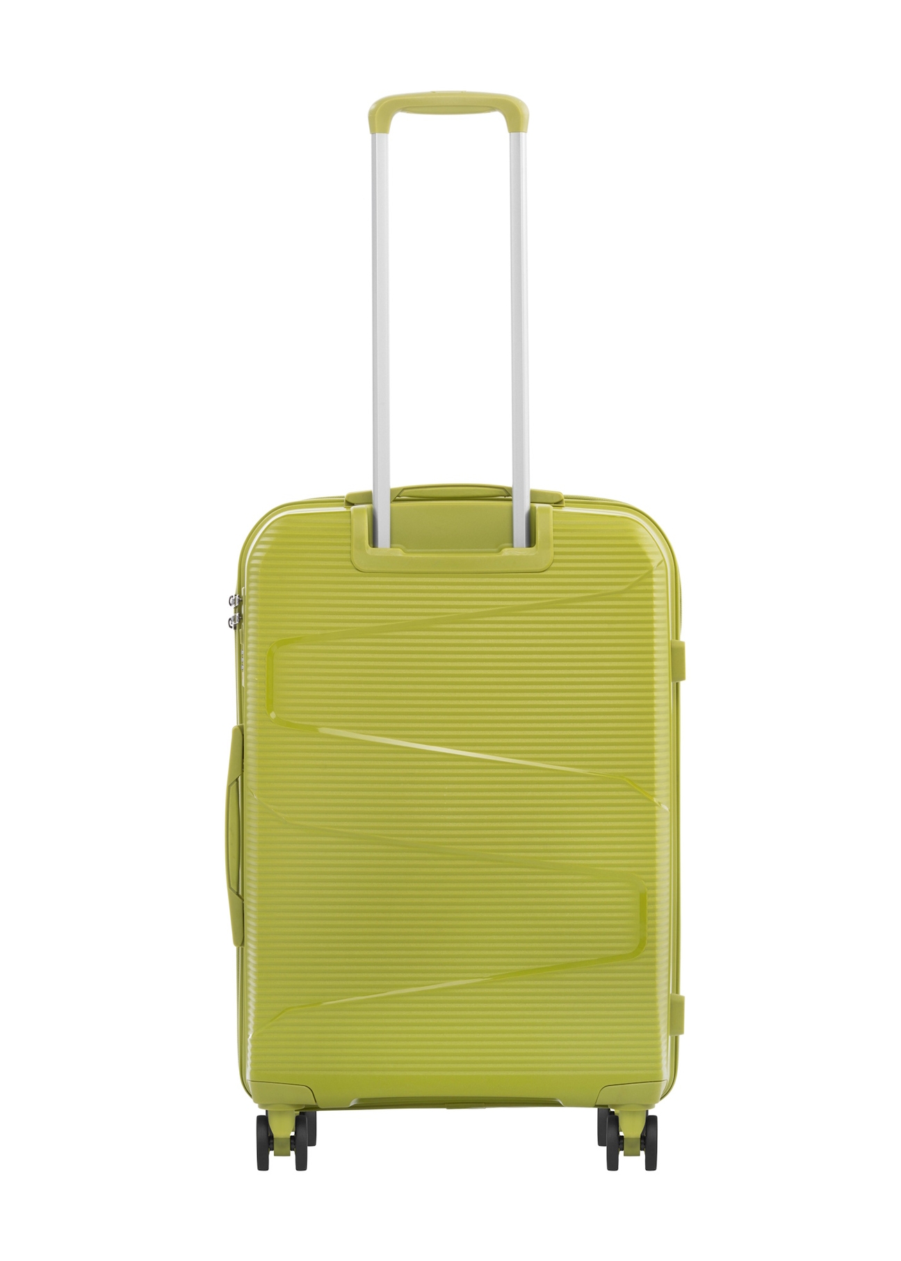 Medium suitcase on wheels WALPP-0028-8G-24(W26), product view from the back on a white background.