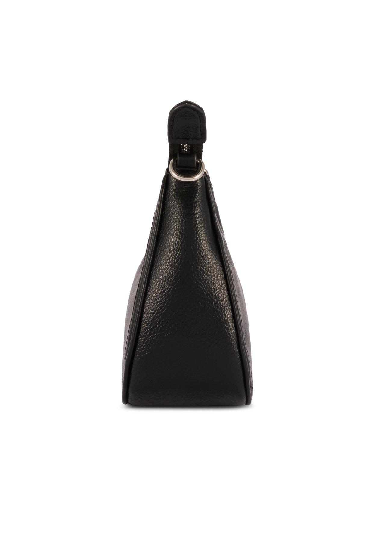 Small black women's handbag TOREC-1134-99(W26), side view of the product on a white background.