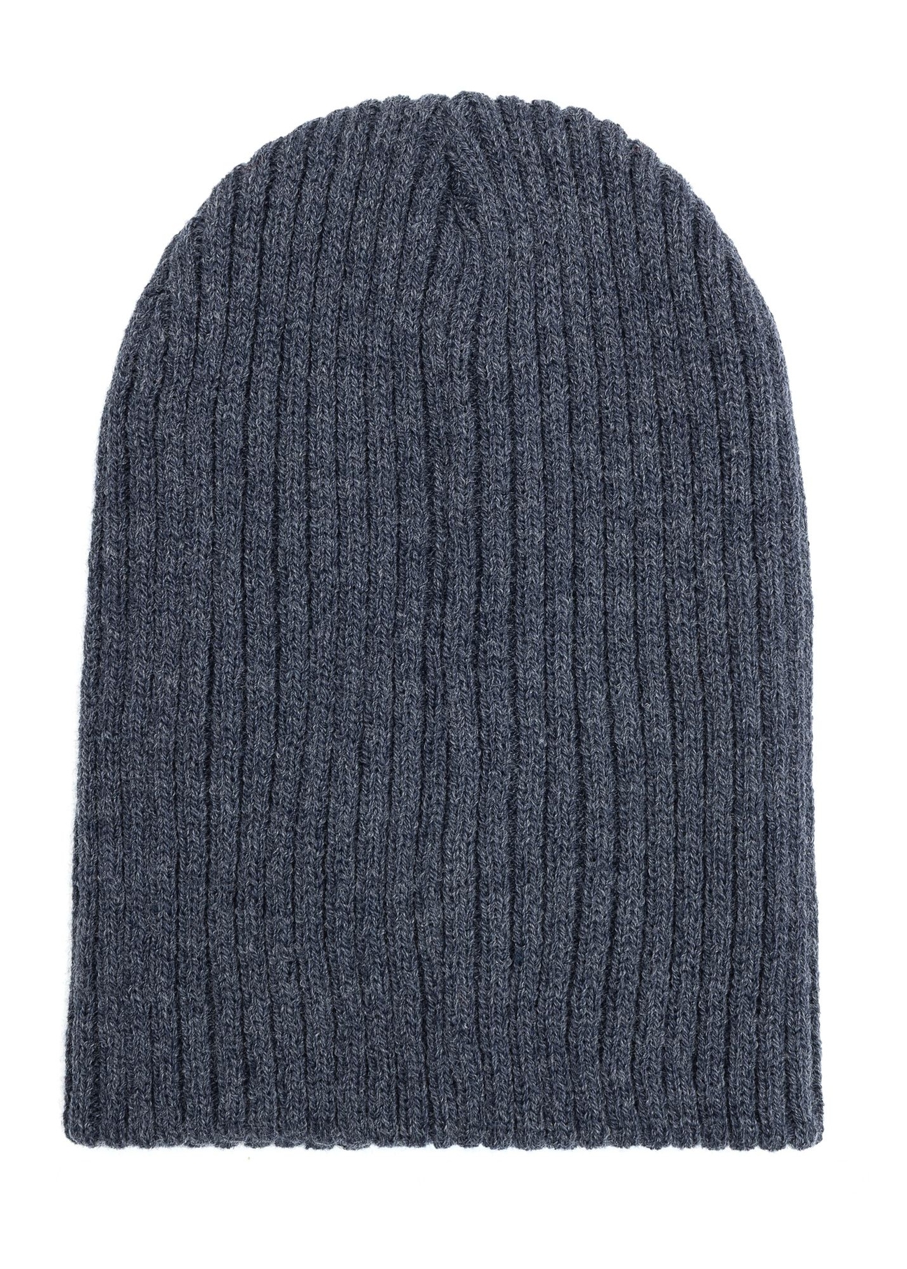 Navy blue men's winter hat CZAMT-0011-7E(Z26) product view from the back on a white background.