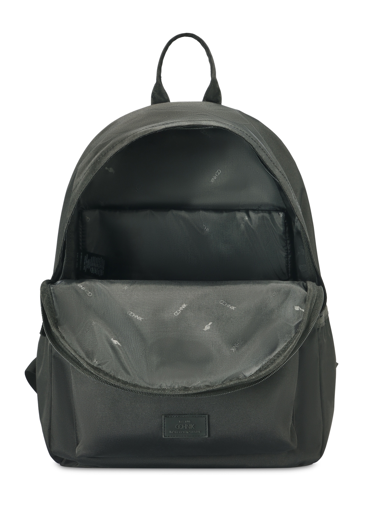 Black men's backpack TORMN-0383-99(Z25), product view inside on white background.