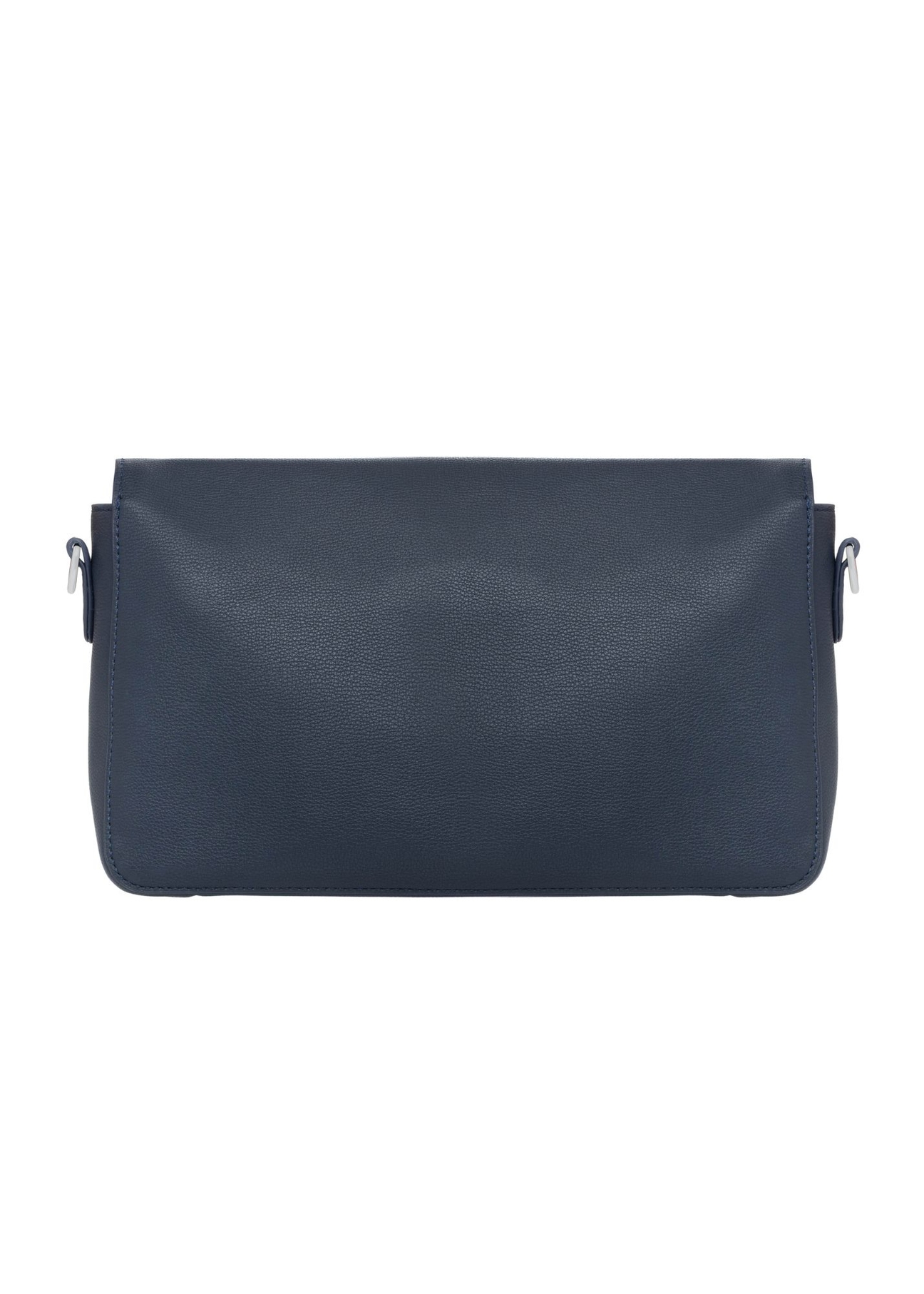 Navy blue women's handbag TOREC-1350-7E(Z26) - product view from the back, on a white background.