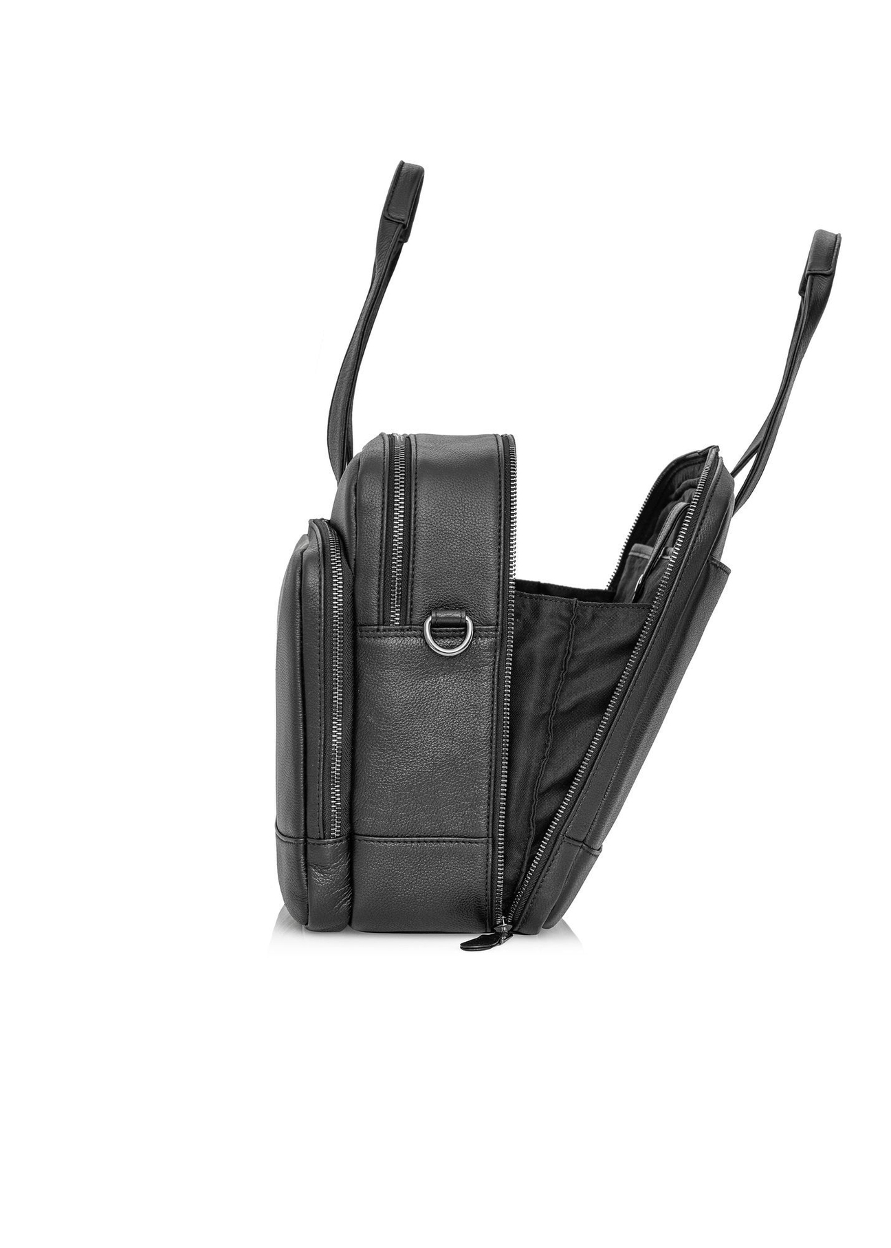 Black leather men's bag TORMS-0020R-99(W25)-04