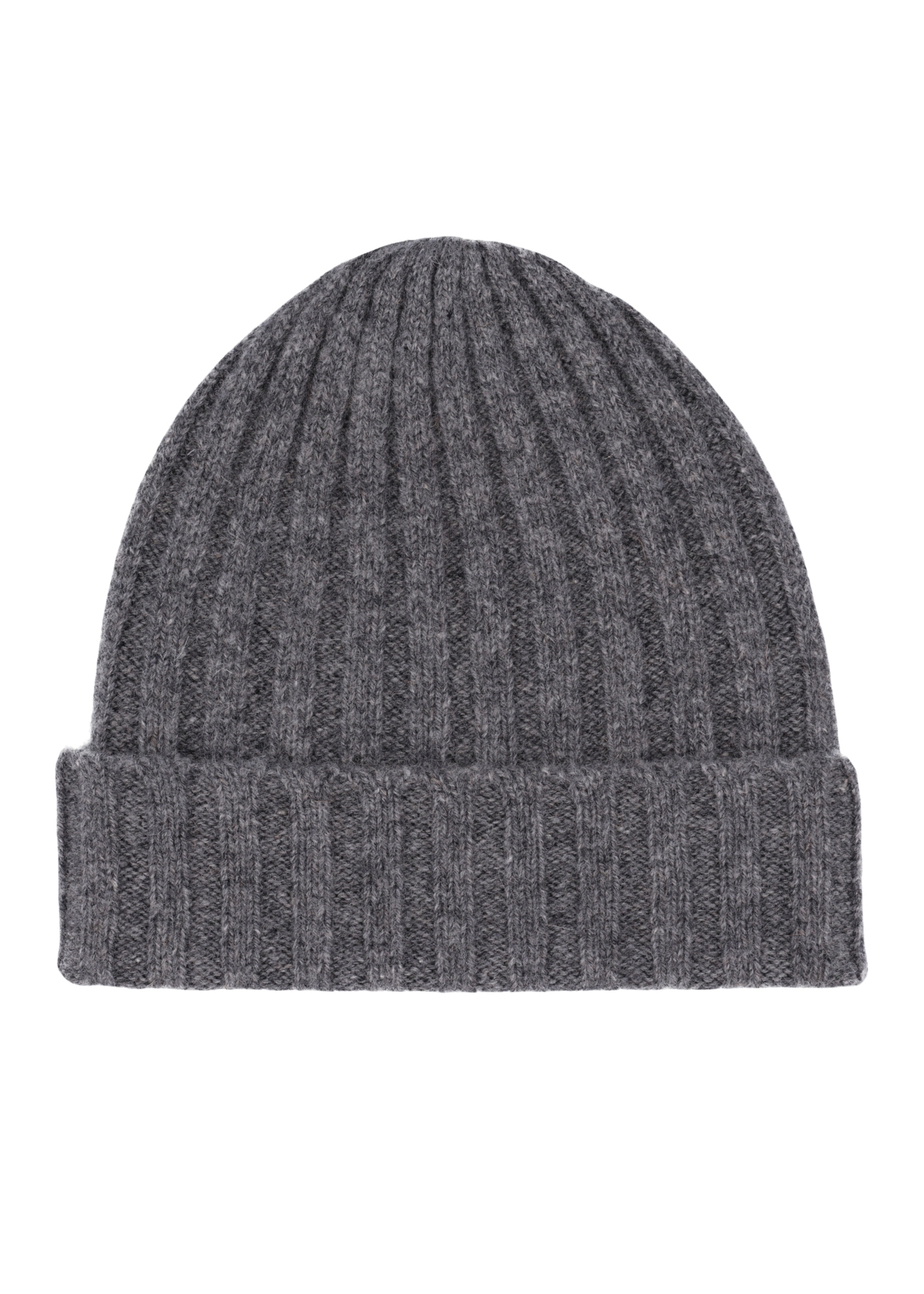 Men's gray woolen hat CZAMT-0033-9B(Z26), front product view on white background.