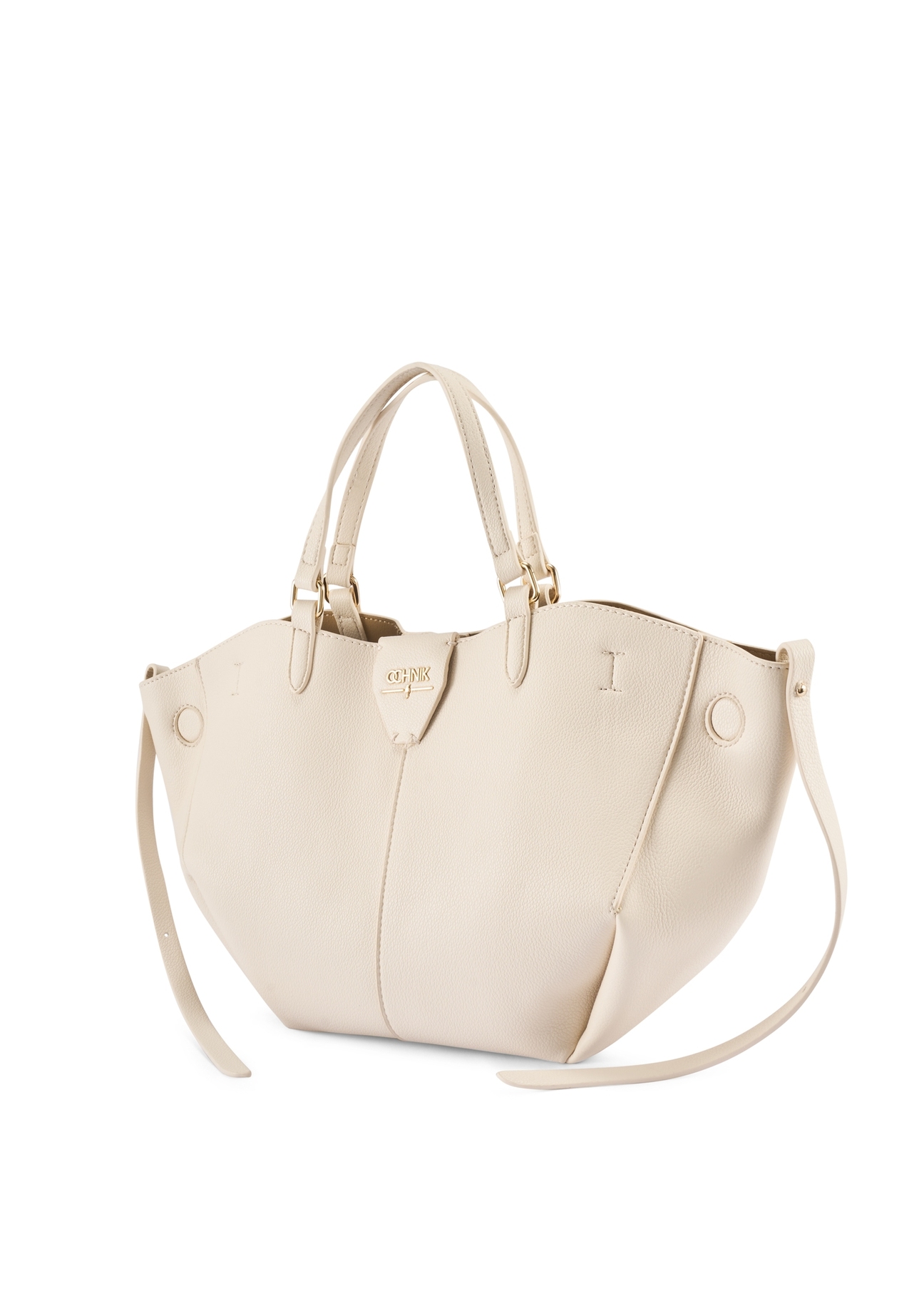 White women's shoulder bag TOREC-1231-0B(W26) - diagonal product view, on a white background.