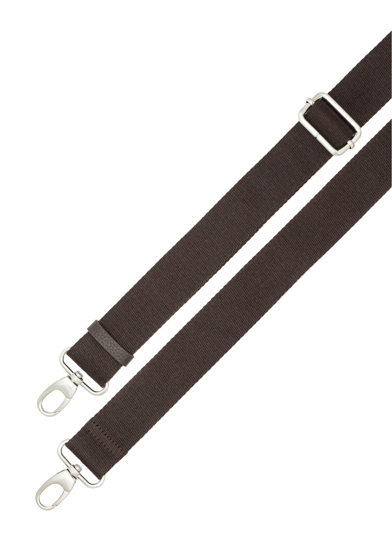 Brown suede men's bag TORMS-0540-1I(Z26), view of the product strap on a white background.