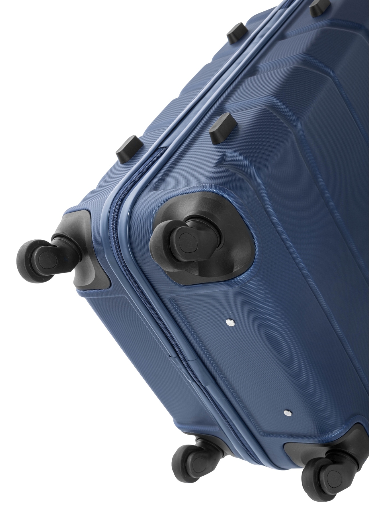 Medium suitcase on wheels WALAB-0077-7D-24(W26), view of the product wheels on a white background.