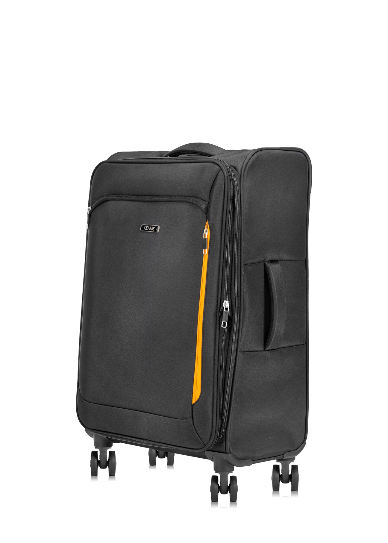 Medium suitcase on wheels WALNY-0042-99-24(W25), diagonal view of the product on a white background.