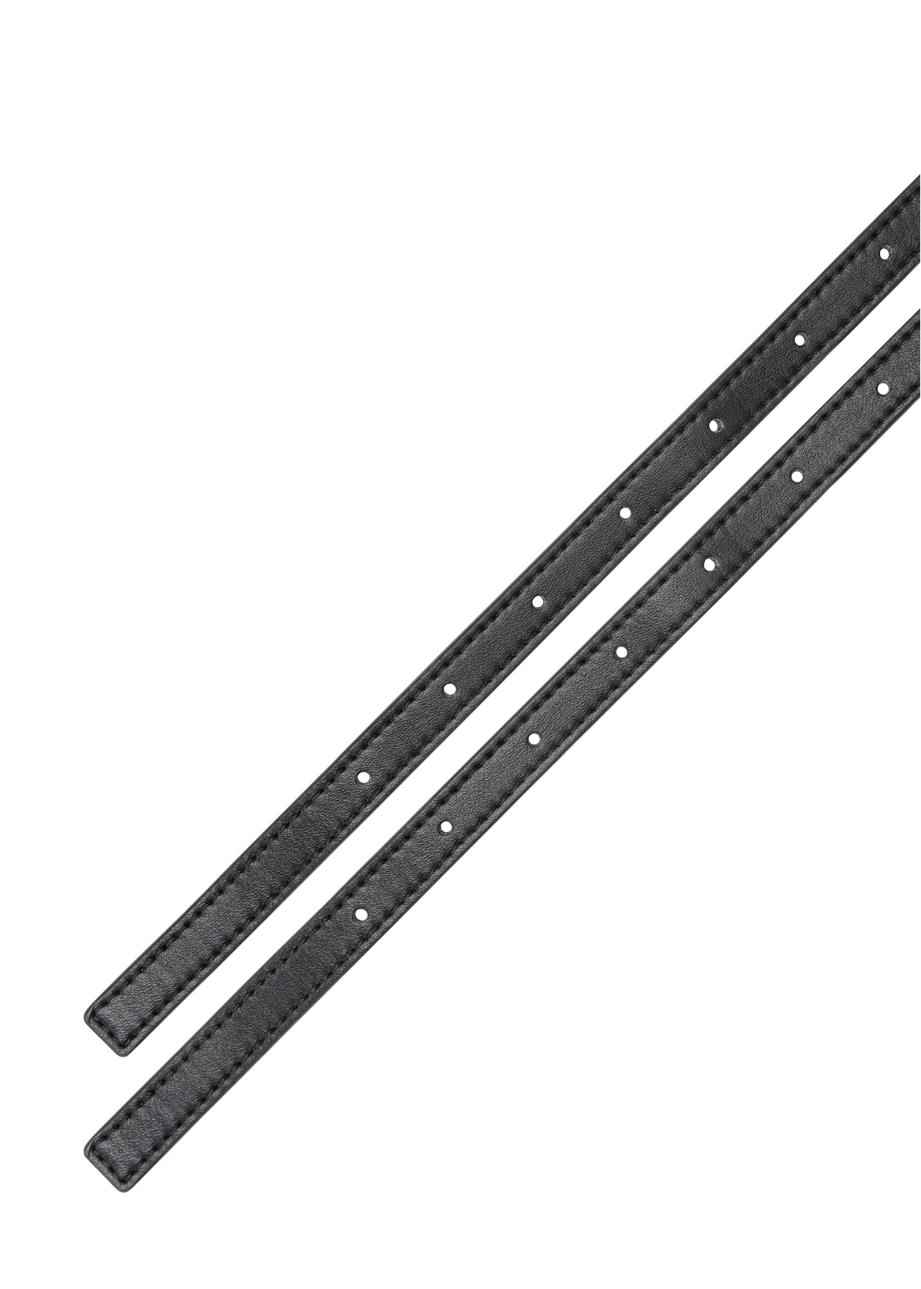 Black small hobo bag TOREC-1136-99(W26), view of the product strap on a white background.