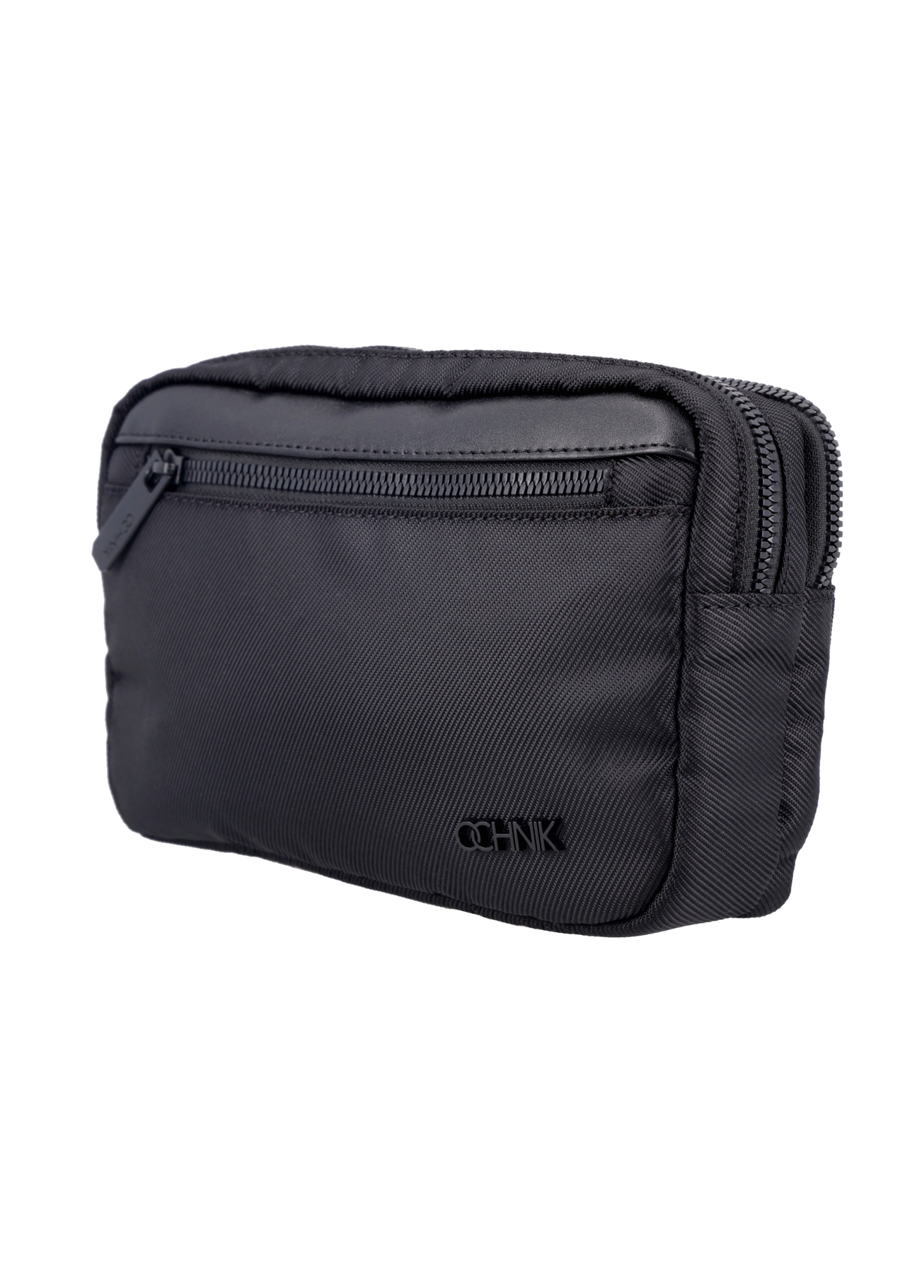 Black men's cosmetic bag TORMN-0429-99(Z26), diagonal product view on white background.