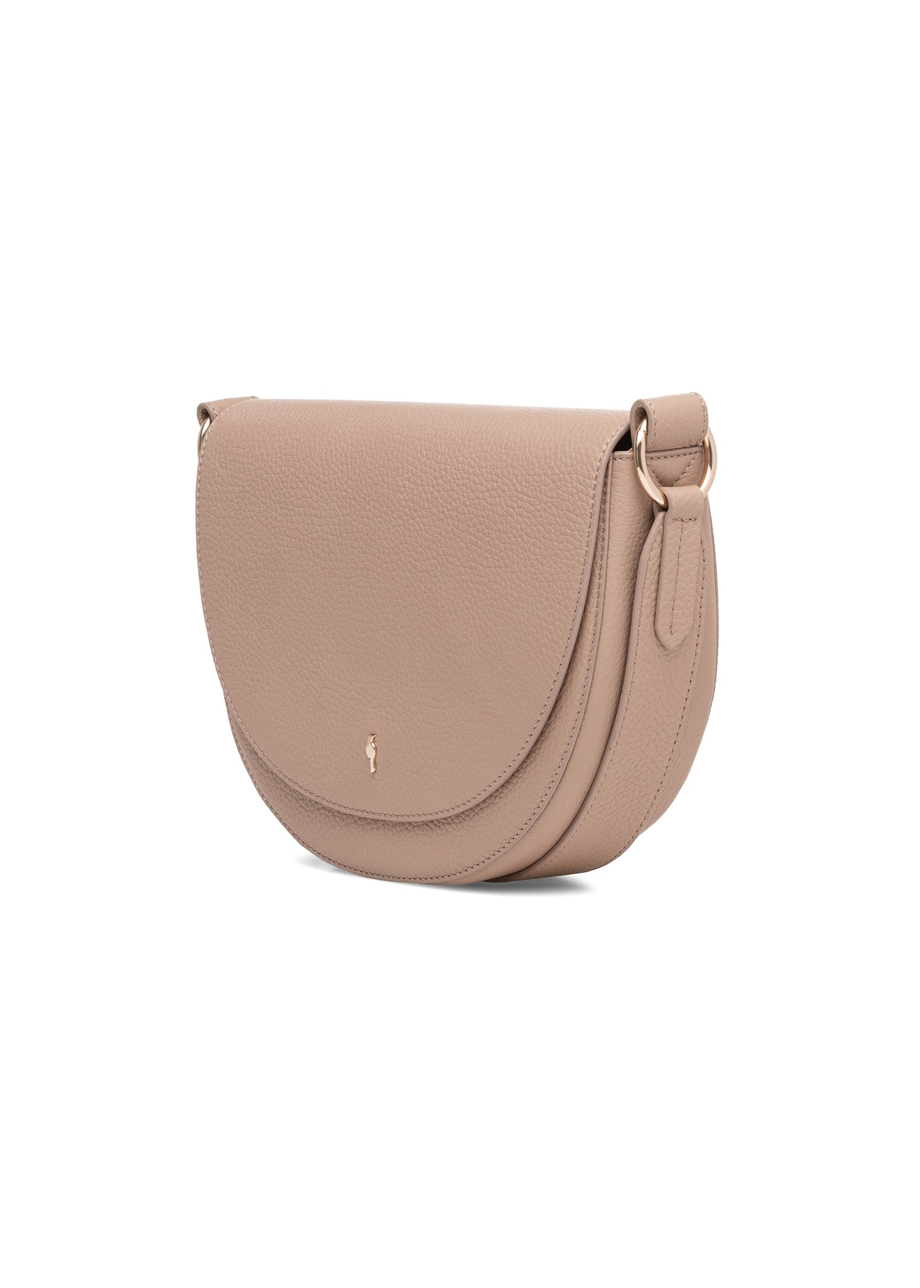 Beige leather women's handbag TORES-0895D-81(Z25), diagonal product view on white background.