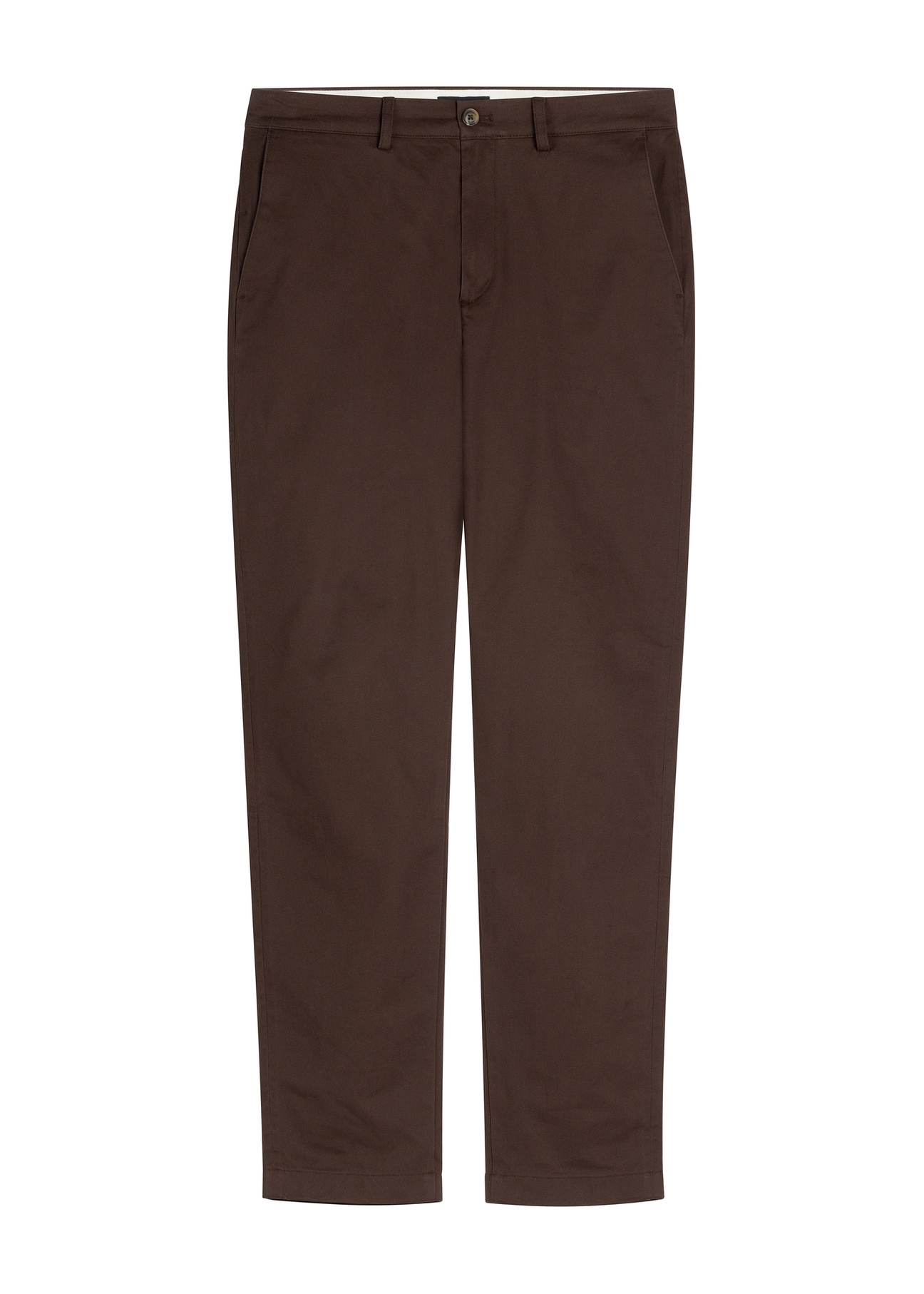 Brown men's trousers SPOMT-0121-1I(W26), product view from the front on a white background.
