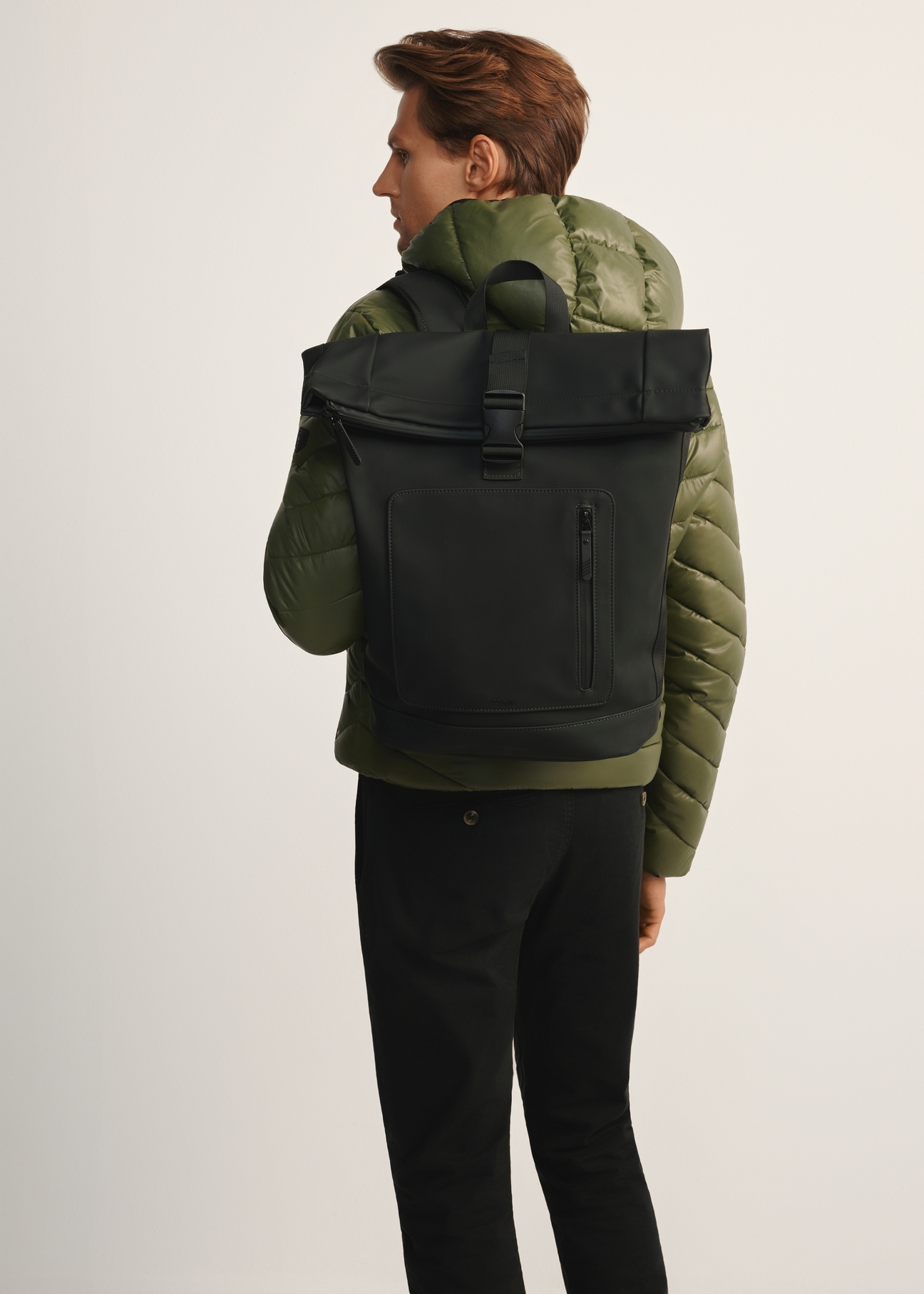 Black men's backpack PLCMN-0016-99(Z25)